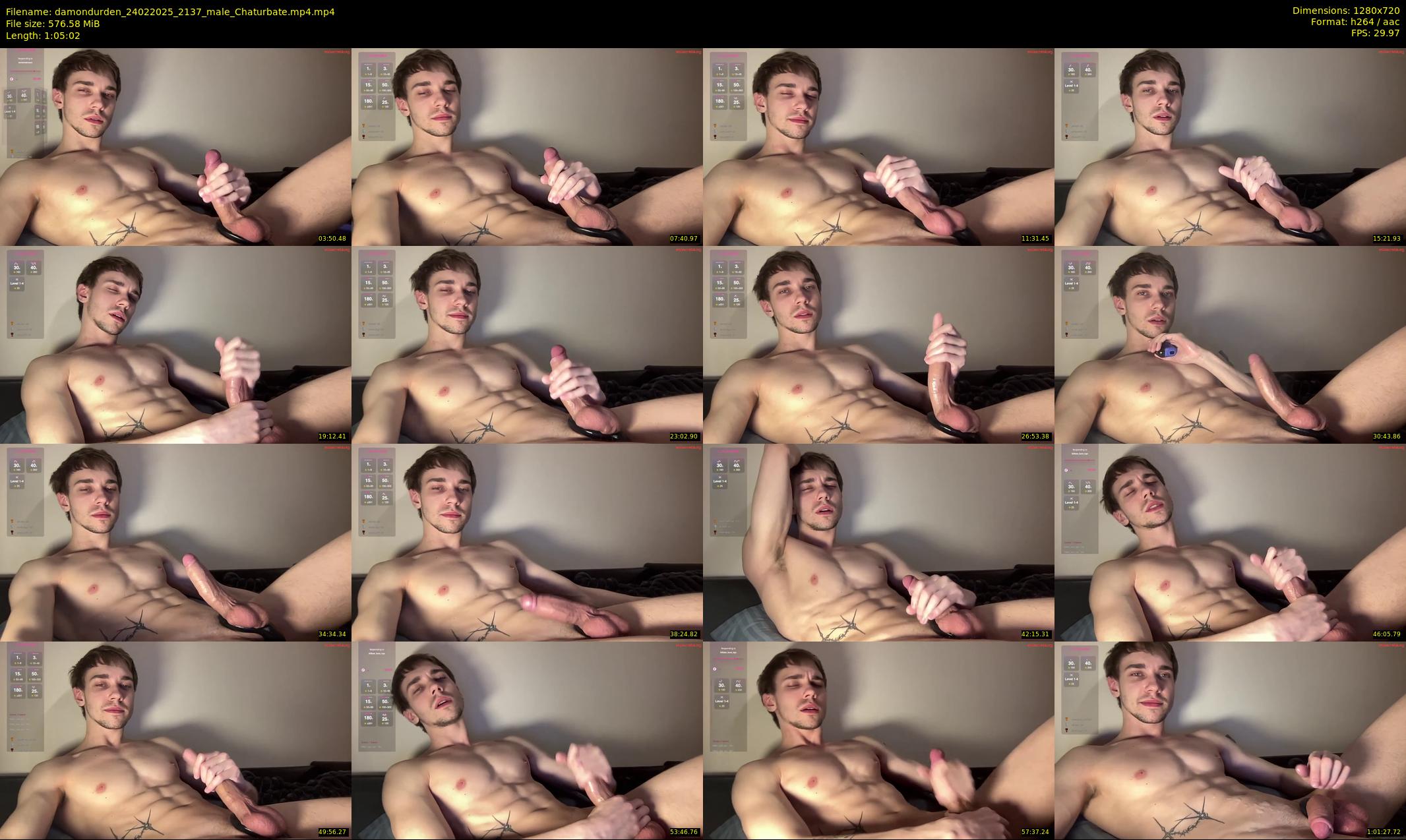 damondurden — 66 minute Chaturbate male cam show recording, 720p, Feb 24, 2025