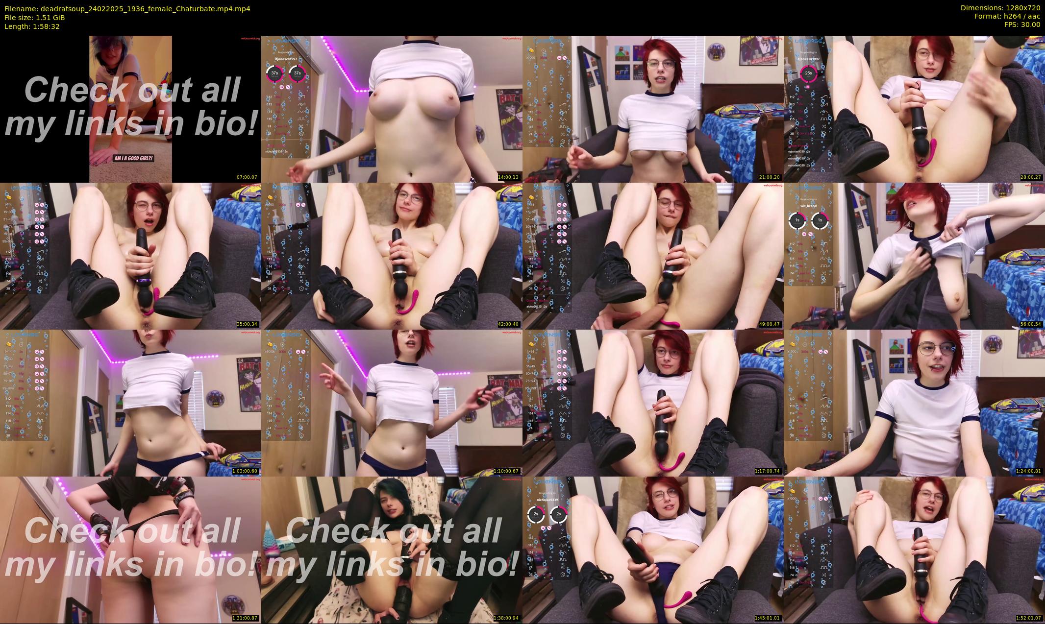 deadratsoup — 119 minute Chaturbate female cam show recording, 720p, Feb 24, 2025