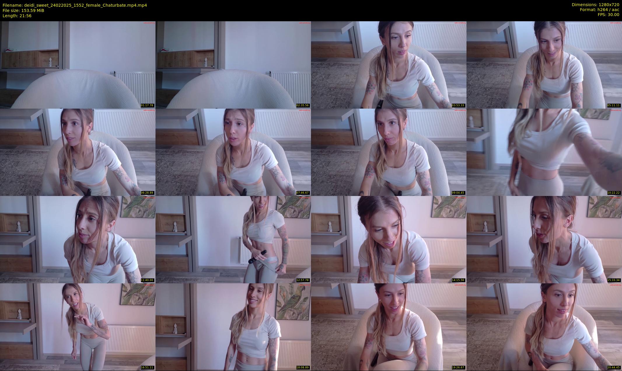 deidi_sweet — 22 minute Chaturbate female cam show recording, 720p, Feb 24, 2025
