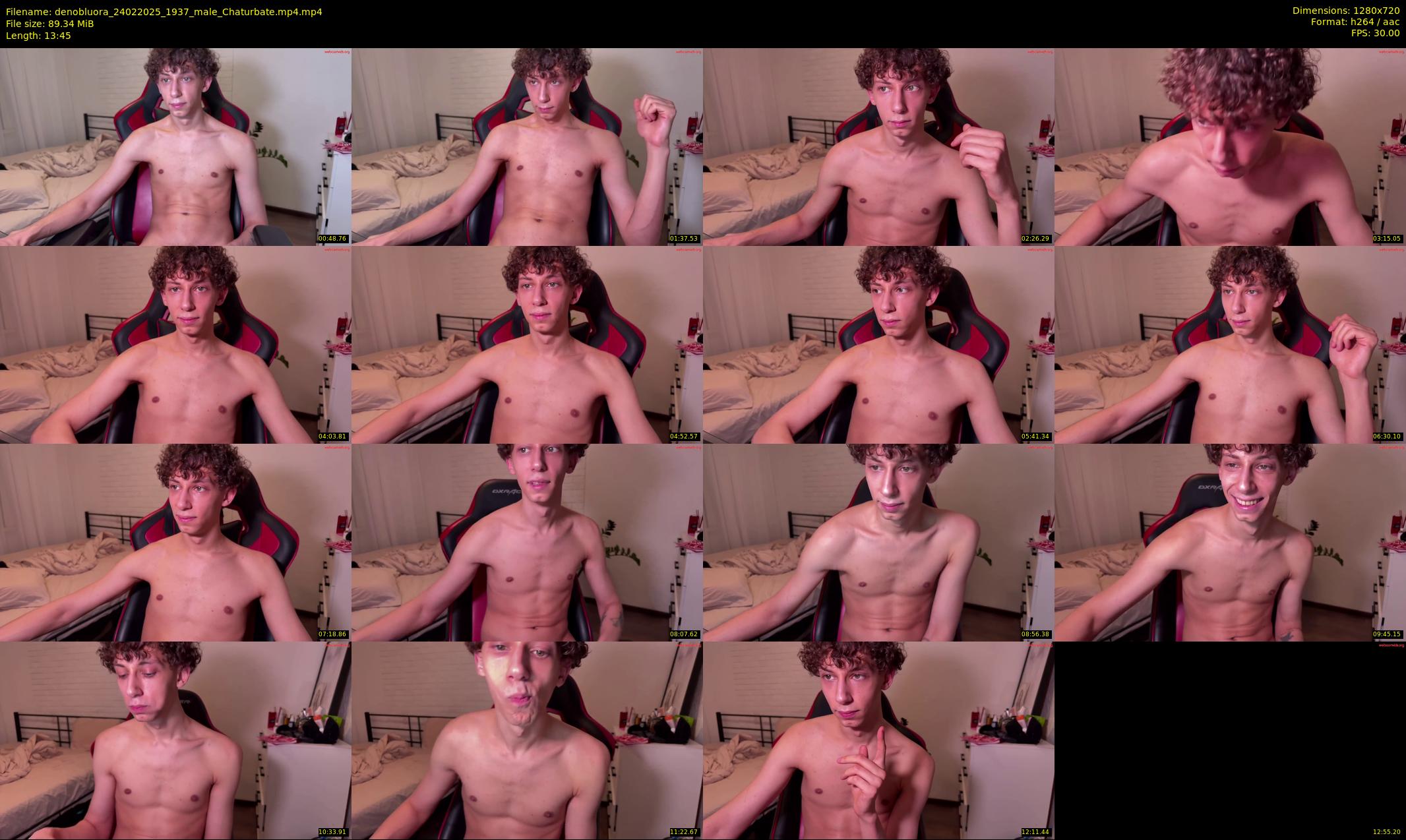 denobluora — 14 minute Chaturbate male cam show recording, 720p, Feb 24, 2025