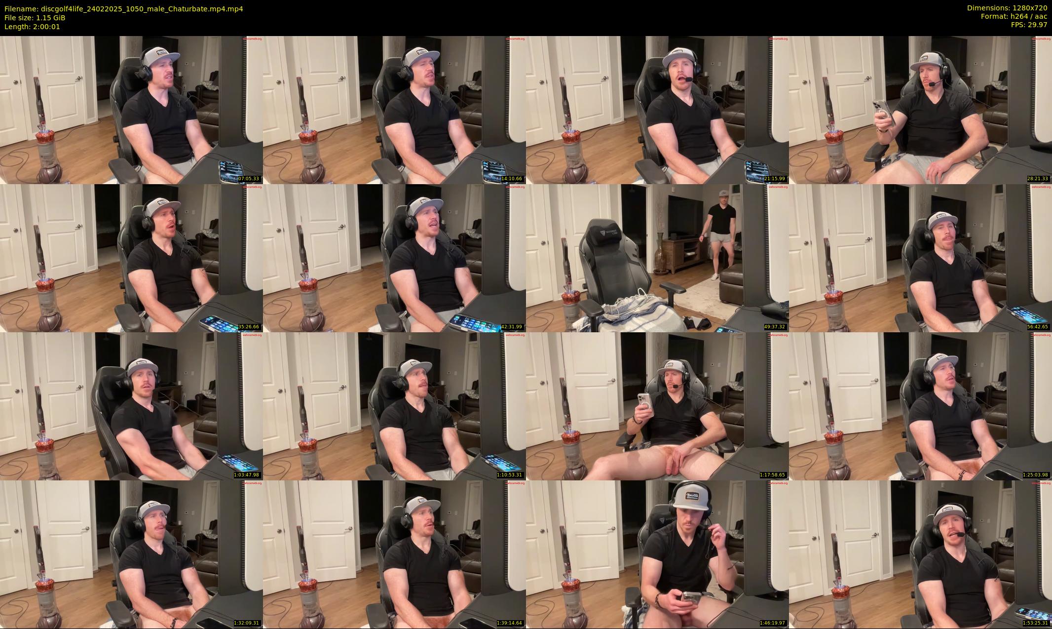 discgolf4life — 121 minute Chaturbate male cam show recording, 720p, Feb 24, 2025