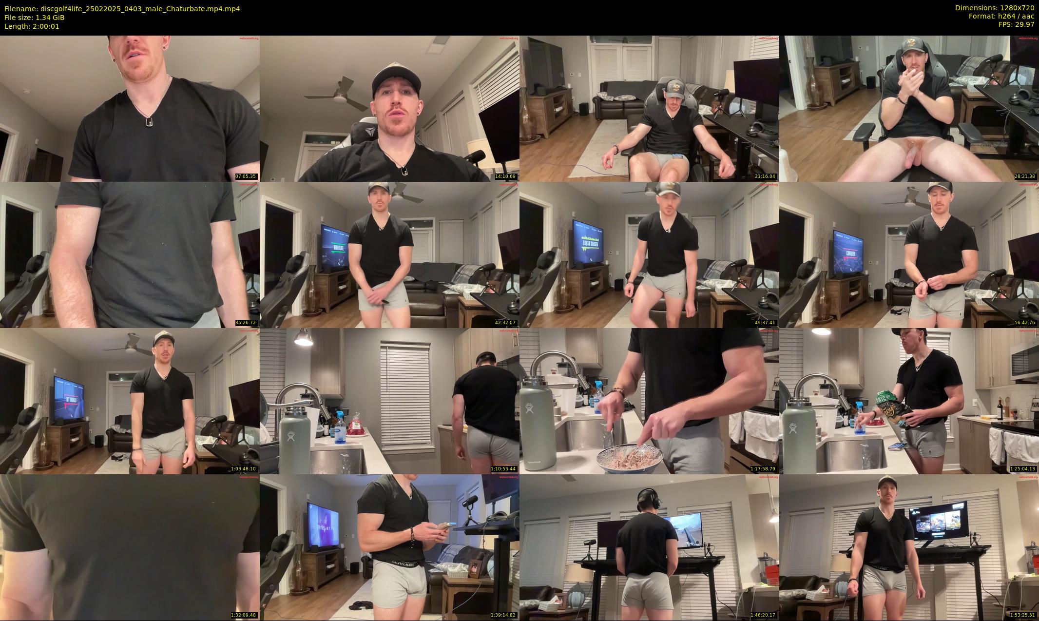 discgolf4life — 121 minute Chaturbate male cam show recording, 720p, Feb 25, 2025
