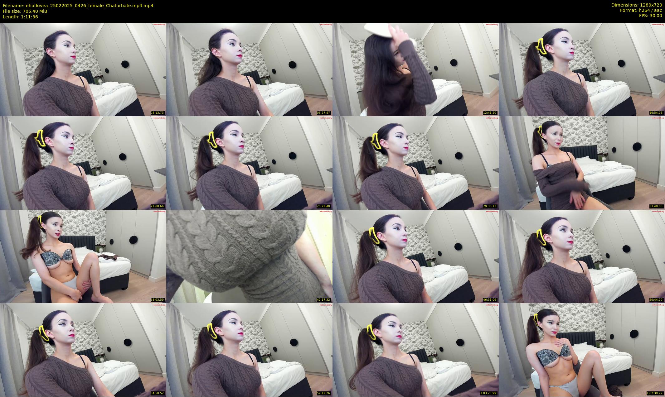 ehotlovea — 72 minute Chaturbate female cam show recording, 720p, Feb 25, 2025