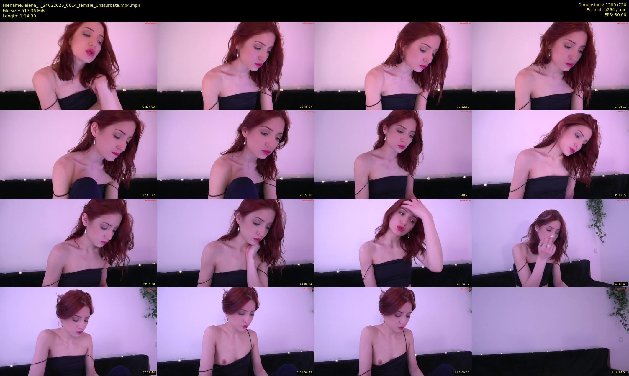 elena_li — 75 minute Chaturbate female cam show recording, 720p, Feb 24, 2025