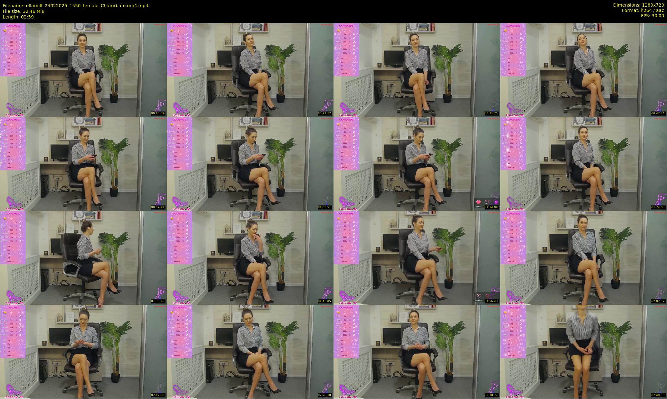 ellamilf — 3 minute Chaturbate female cam show recording, 720p, Feb 24, 2025