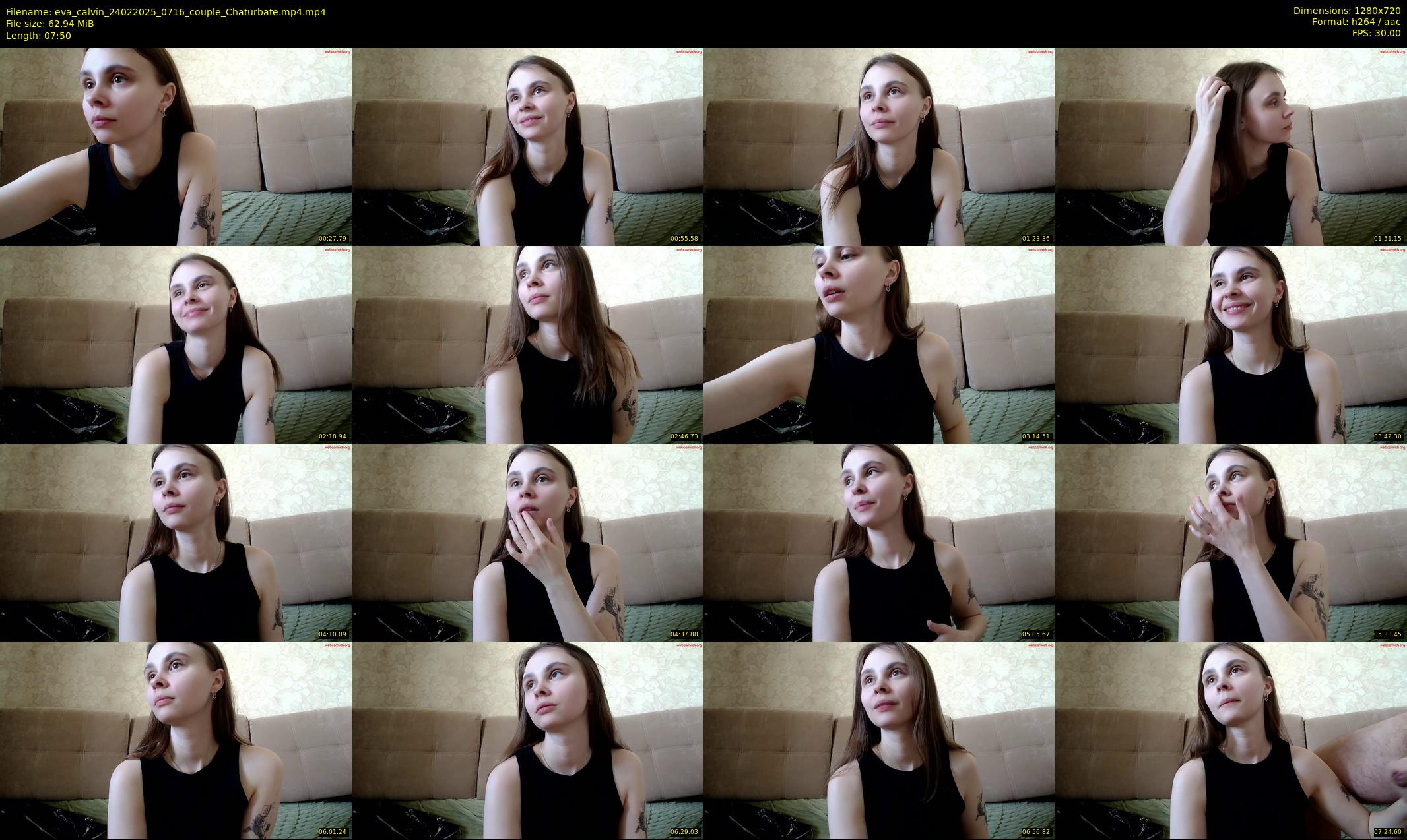 eva_calvin — 8 minute Chaturbate couple cam show recording, 720p, Feb 24, 2025