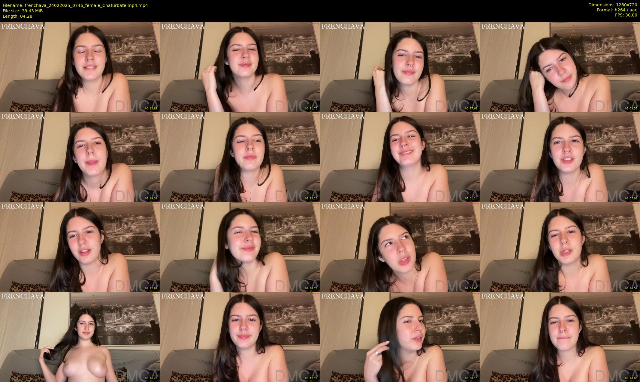 frenchava — 5 minute Chaturbate female cam show recording, 720p, Feb 24, 2025