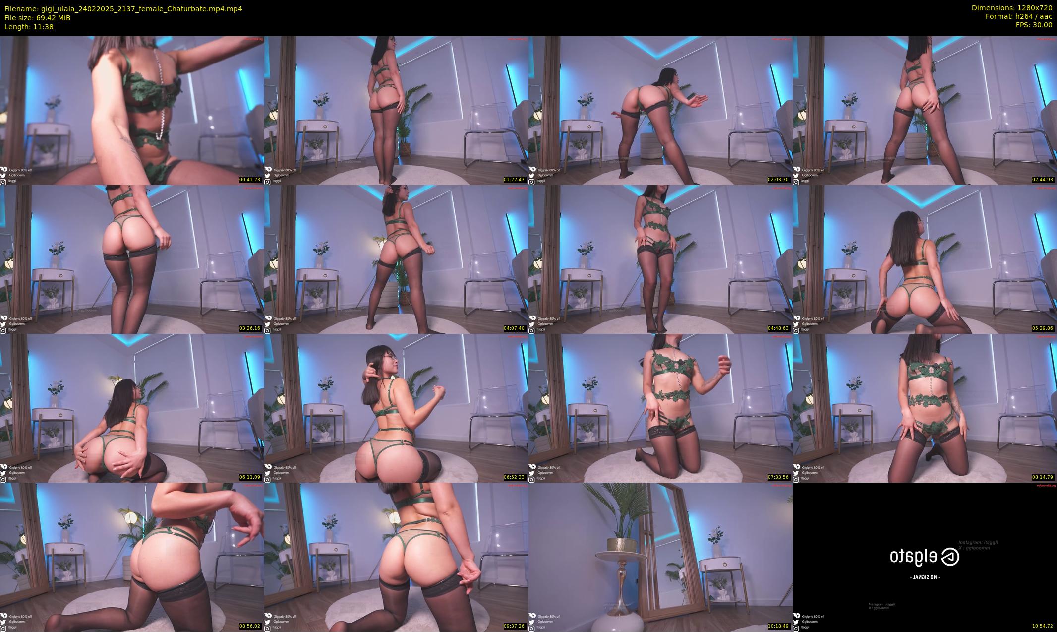 gigi_ulala — 12 minute Chaturbate female cam show recording, 720p, Feb 24, 2025