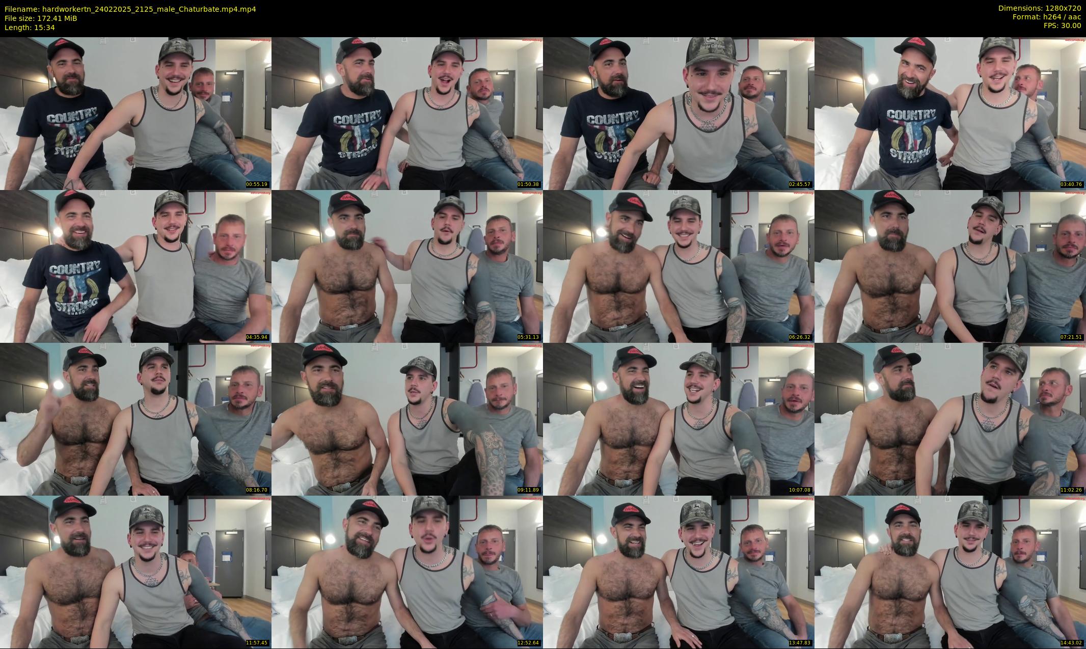hardworkertn — 16 minute Chaturbate male cam show recording, 720p, Feb 24, 2025