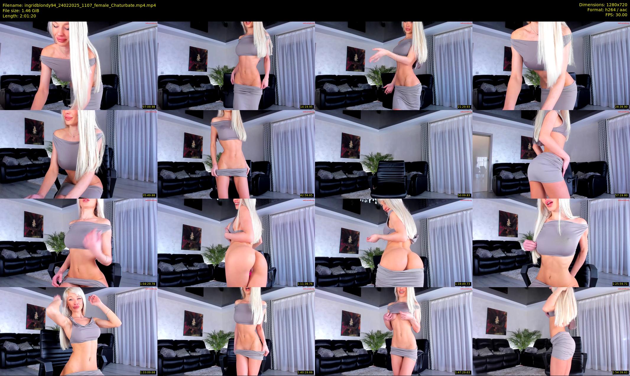 ingridblondy94 — 122 minute Chaturbate female cam show recording, 720p, Feb 24, 2025