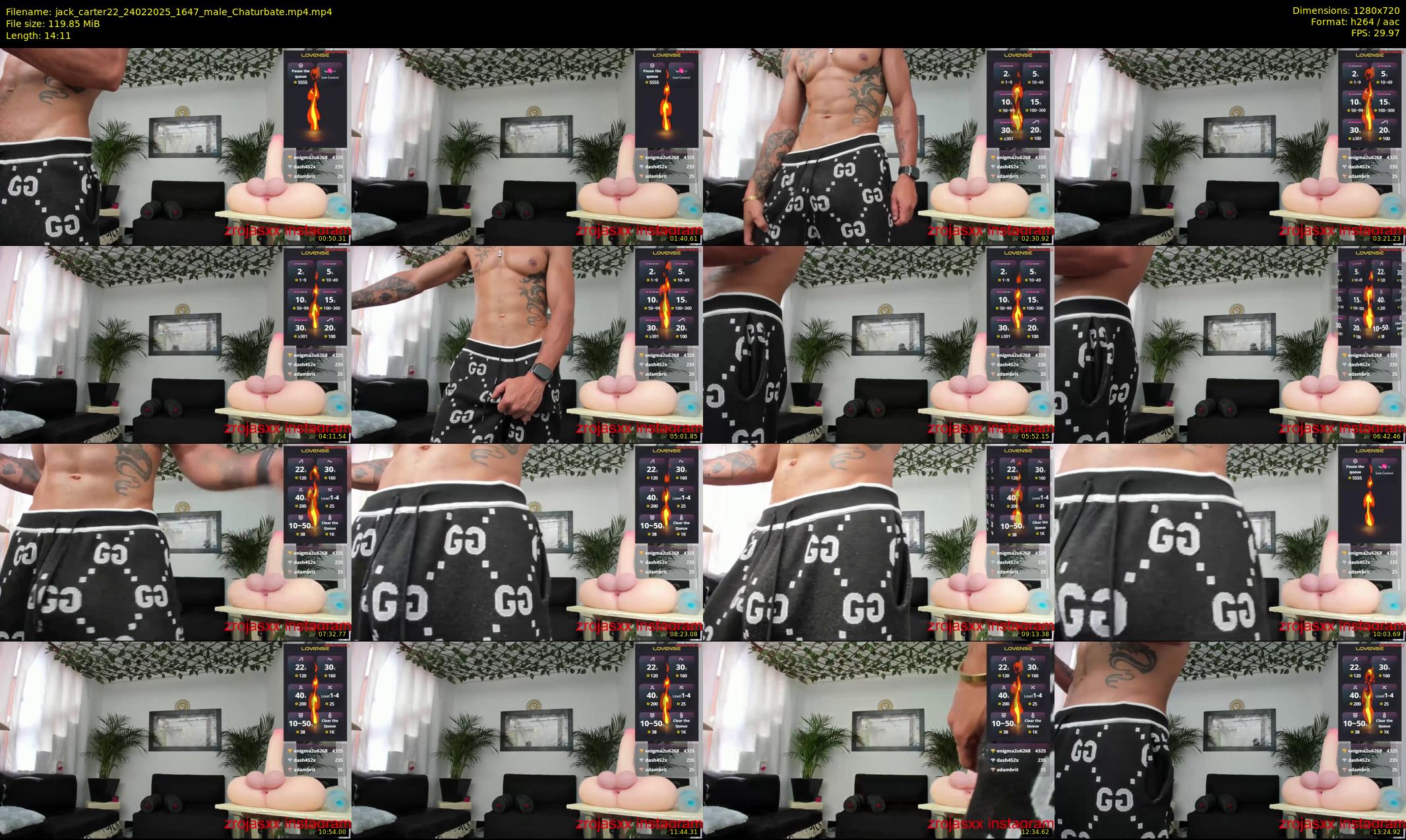 jack_carter22 — 15 minute Chaturbate male cam show recording, 720p, Feb 24, 2025