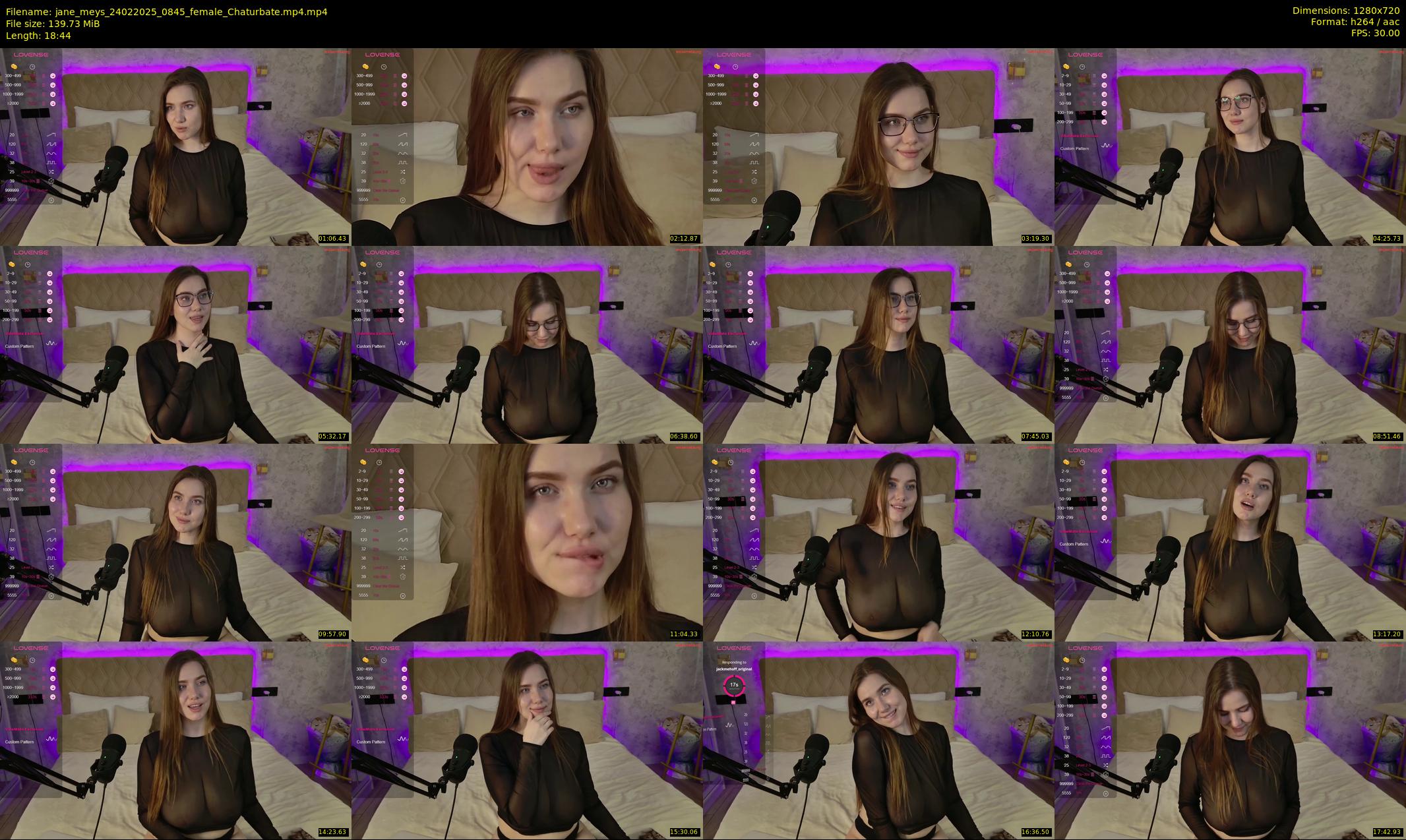 jane_meys — 19 minute Chaturbate female cam show recording, 720p, Feb 24, 2025