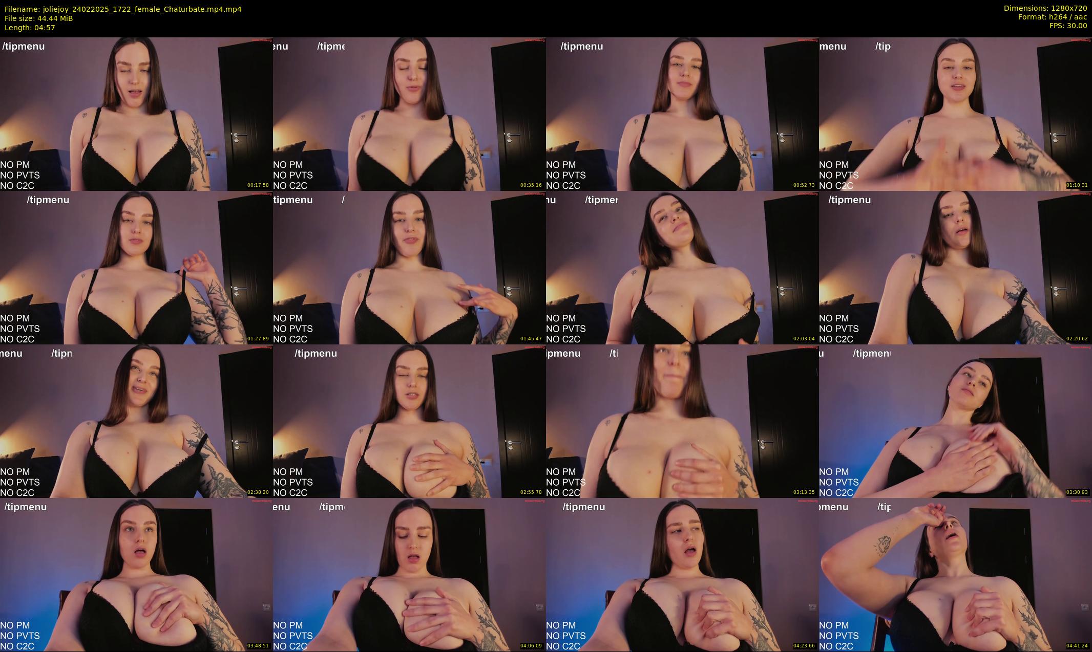 joliejoy — 5 minute Chaturbate female cam show recording, 720p, Feb 24, 2025