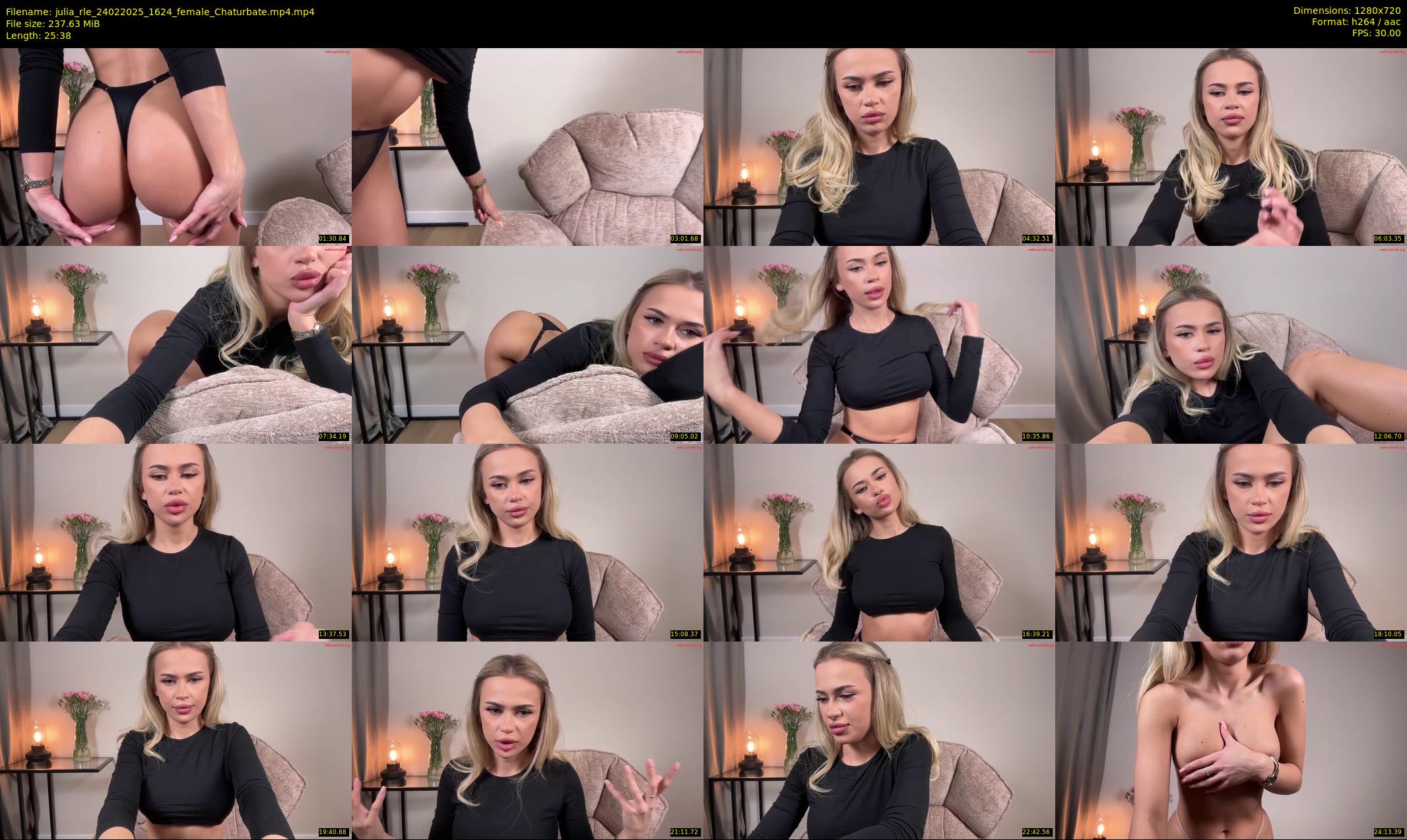 julia_rle — 26 minute Chaturbate female cam show recording, 720p, Feb 24, 2025
