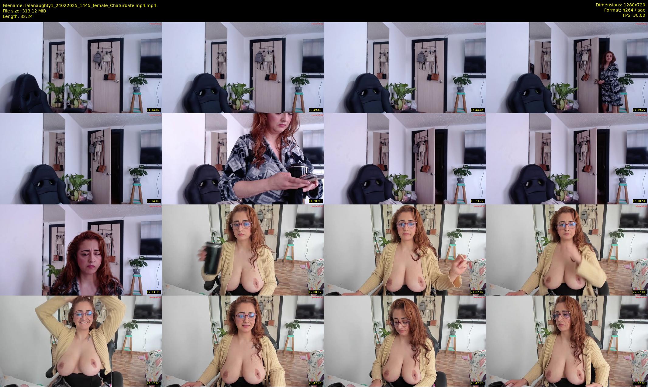 lalanaughty1 — 33 minute Chaturbate female cam show recording, 720p, Feb 24, 2025