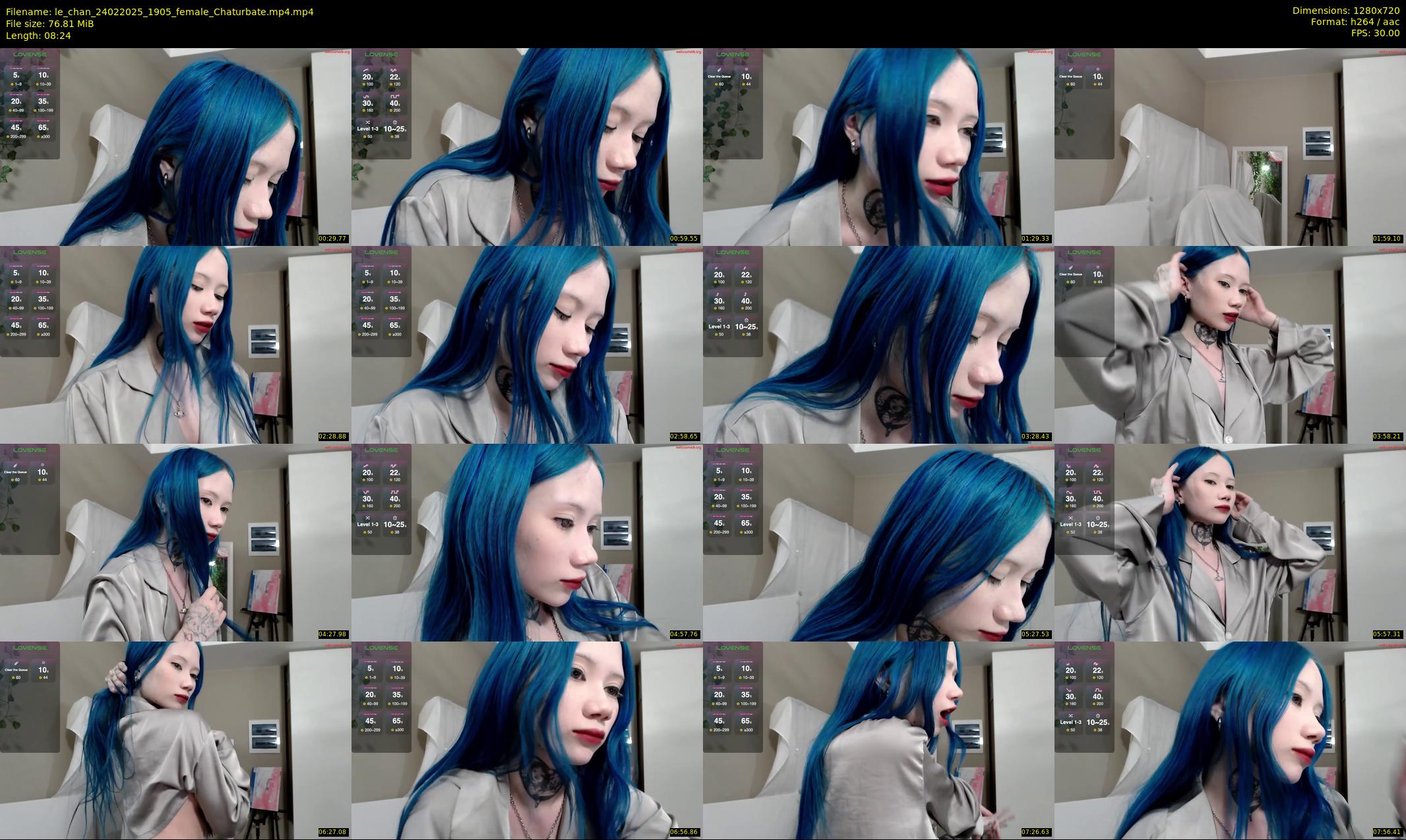 le_chan — 9 minute Chaturbate female cam show recording, 720p, Feb 24, 2025
