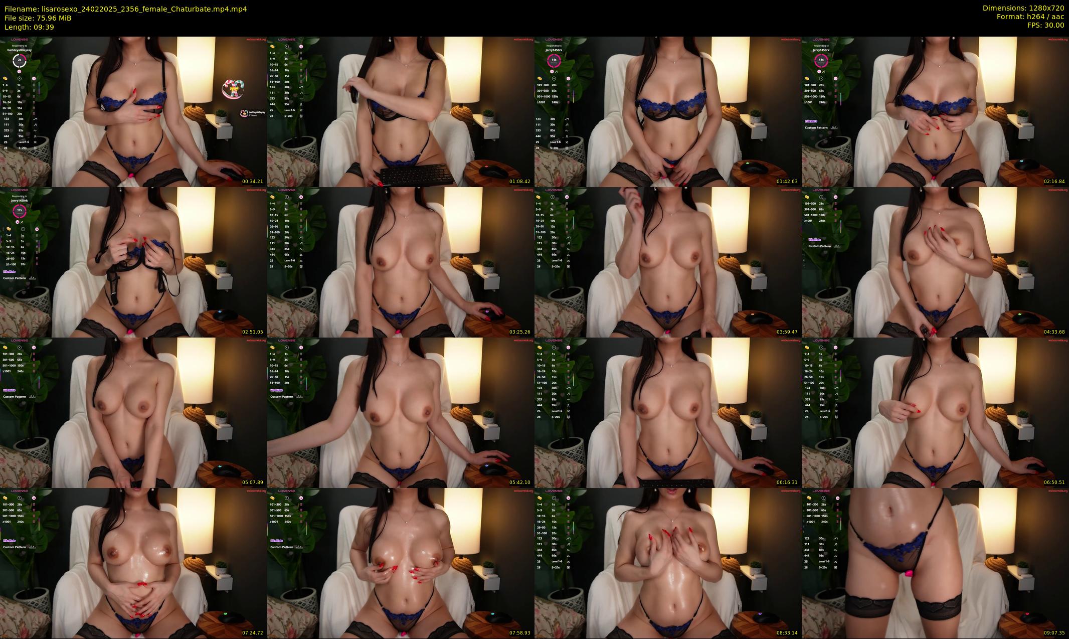 lisarosexo — 10 minute Chaturbate female cam show recording, 720p, Feb 24, 2025