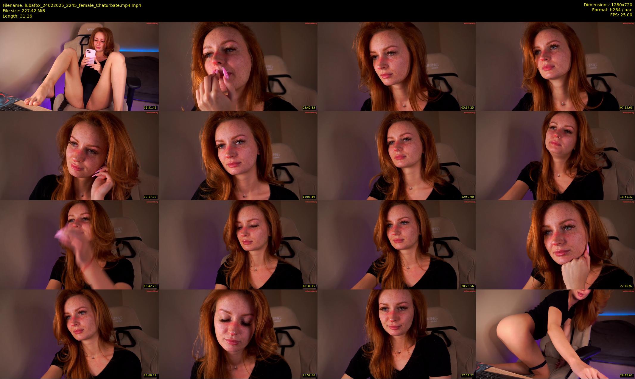 lubafox — 32 minute Chaturbate female cam show recording, 720p, Feb 24, 2025