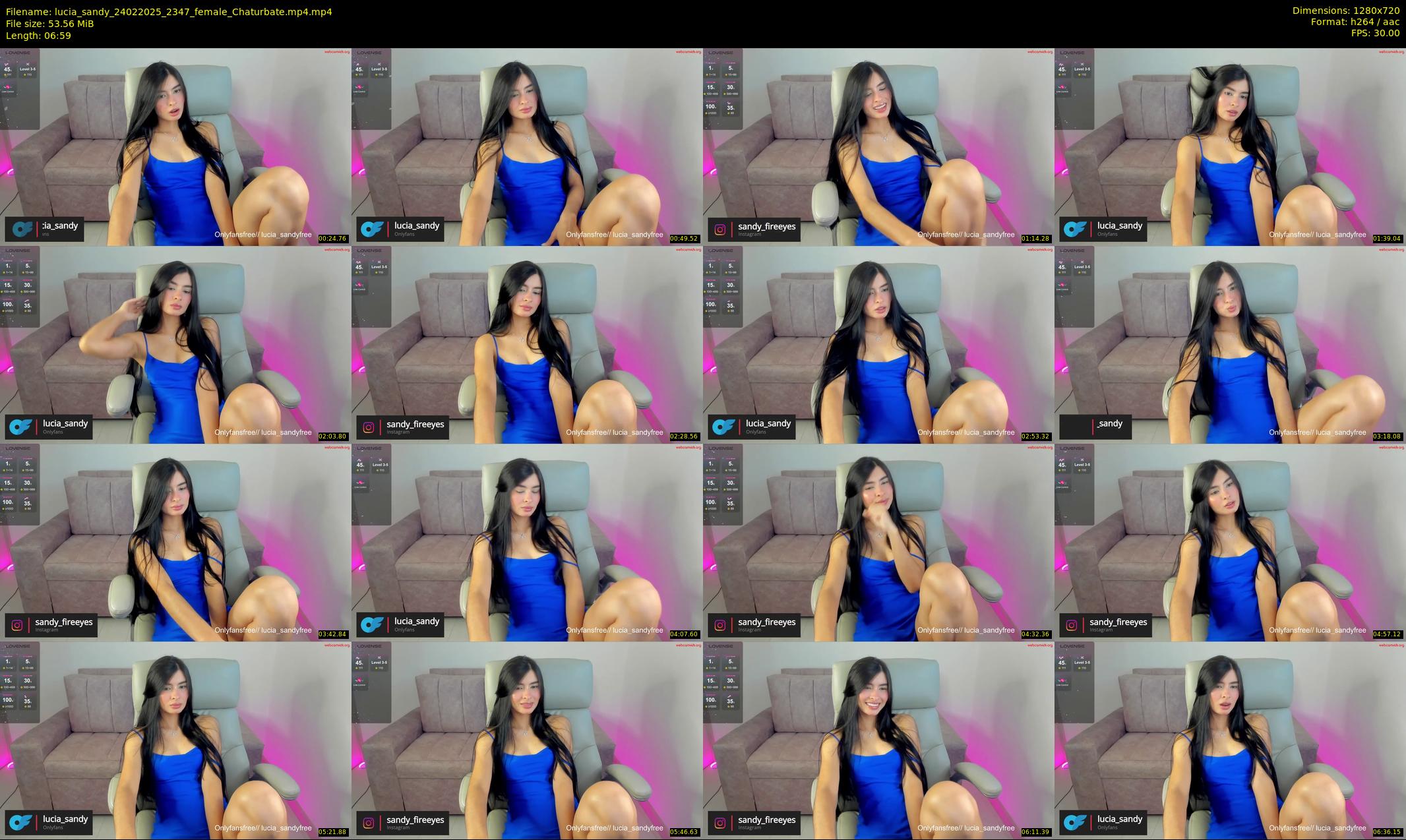 lucia_sandy — 7 minute Chaturbate female cam show recording, 720p, Feb 24, 2025