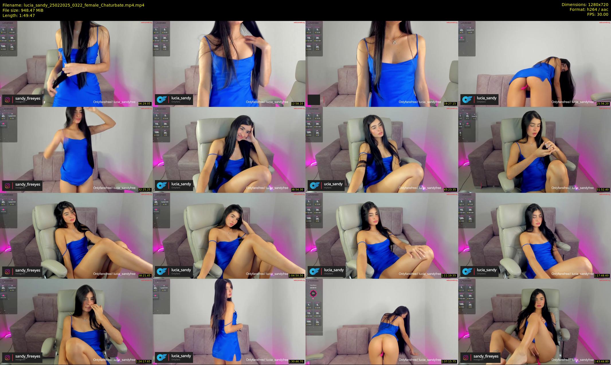 lucia_sandy — 110 minute Chaturbate female cam show recording, 720p, Feb 25, 2025