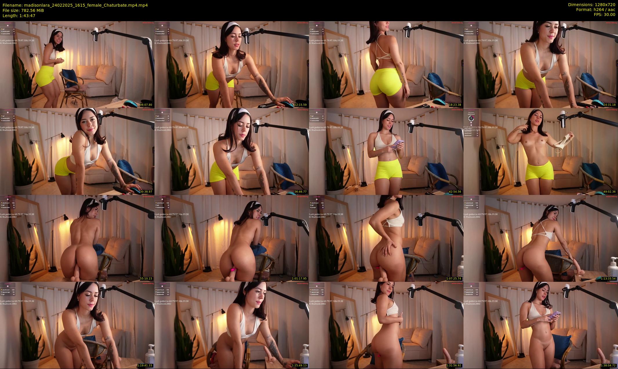 madisonlara — 104 minute Chaturbate female cam show recording, 720p, Feb 24, 2025