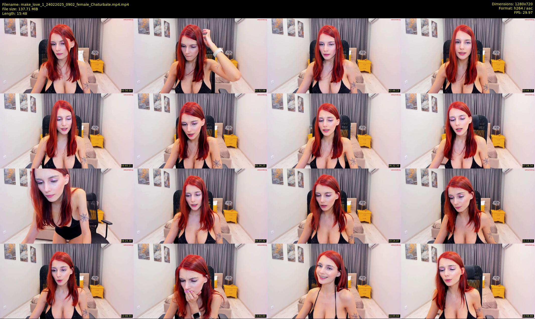 make_love_1 — 16 minute Chaturbate female cam show recording, 720p, Feb 24, 2025