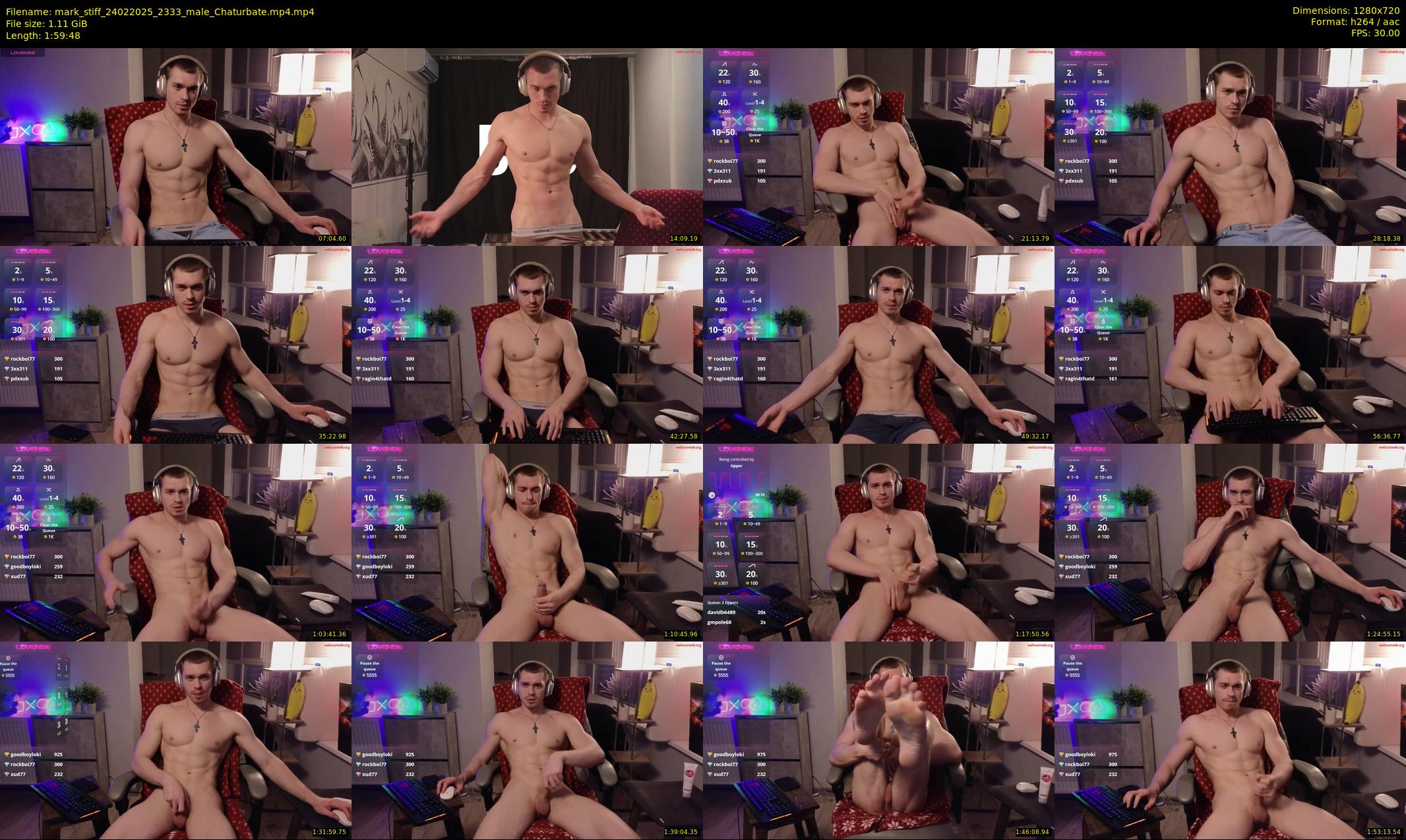 mark_stiff — 120 minute Chaturbate male cam show recording, 720p, Feb 24, 2025