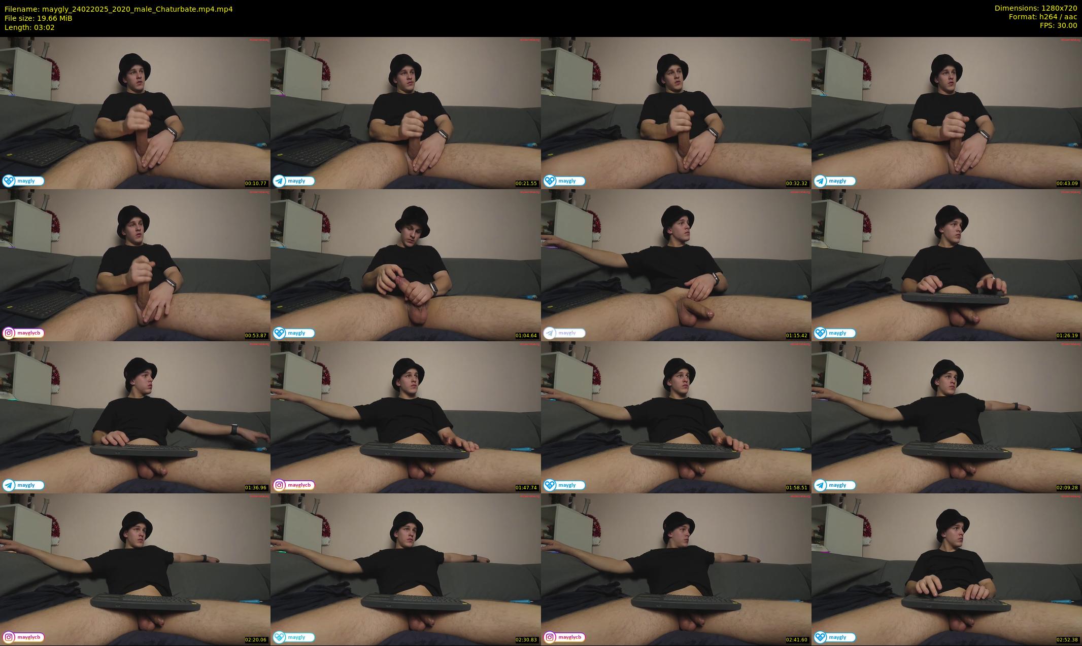 maygly — 4 minute Chaturbate male cam show recording, 720p, Feb 24, 2025