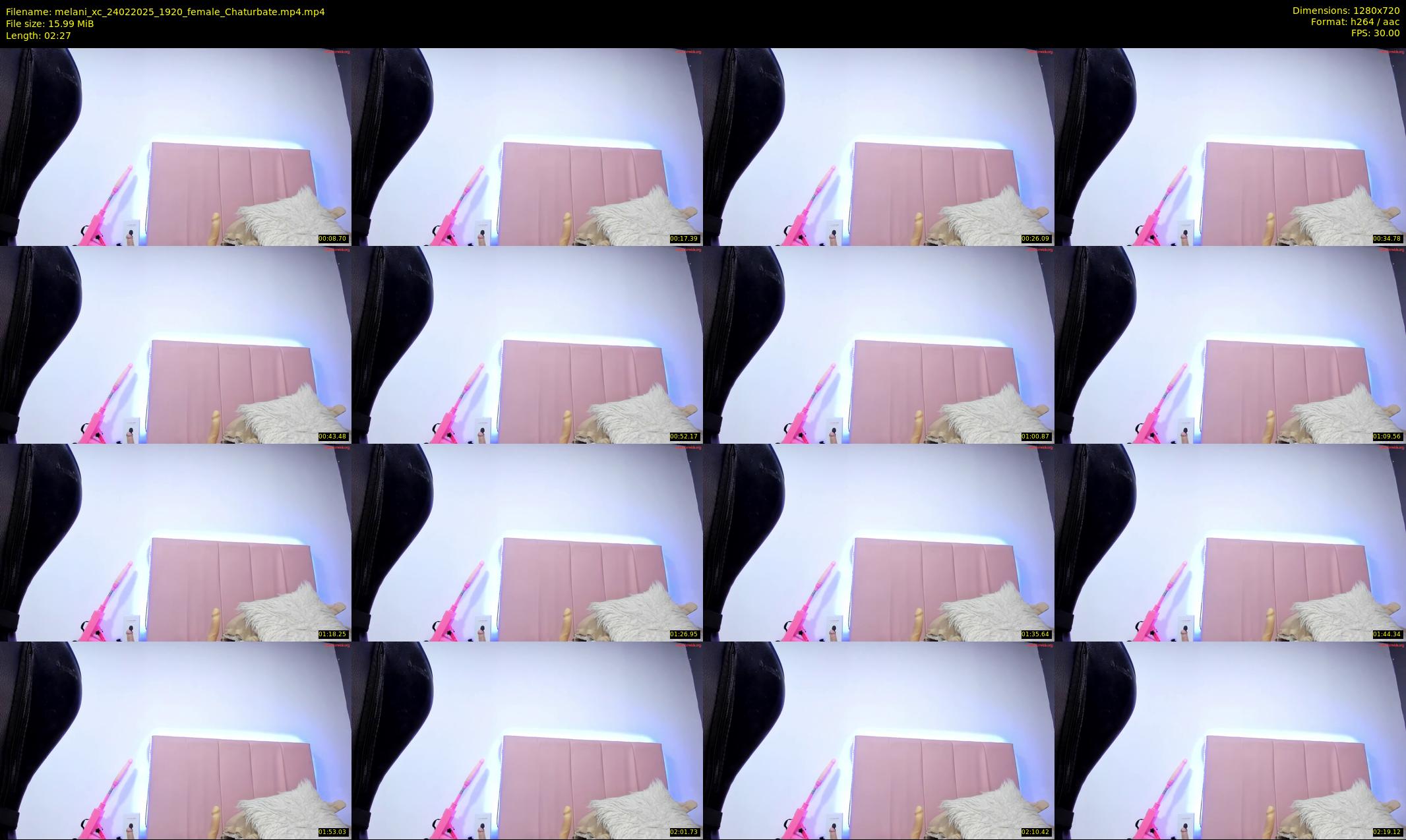 melani_xc — 3 minute Chaturbate female cam show recording, 720p, Feb 24, 2025
