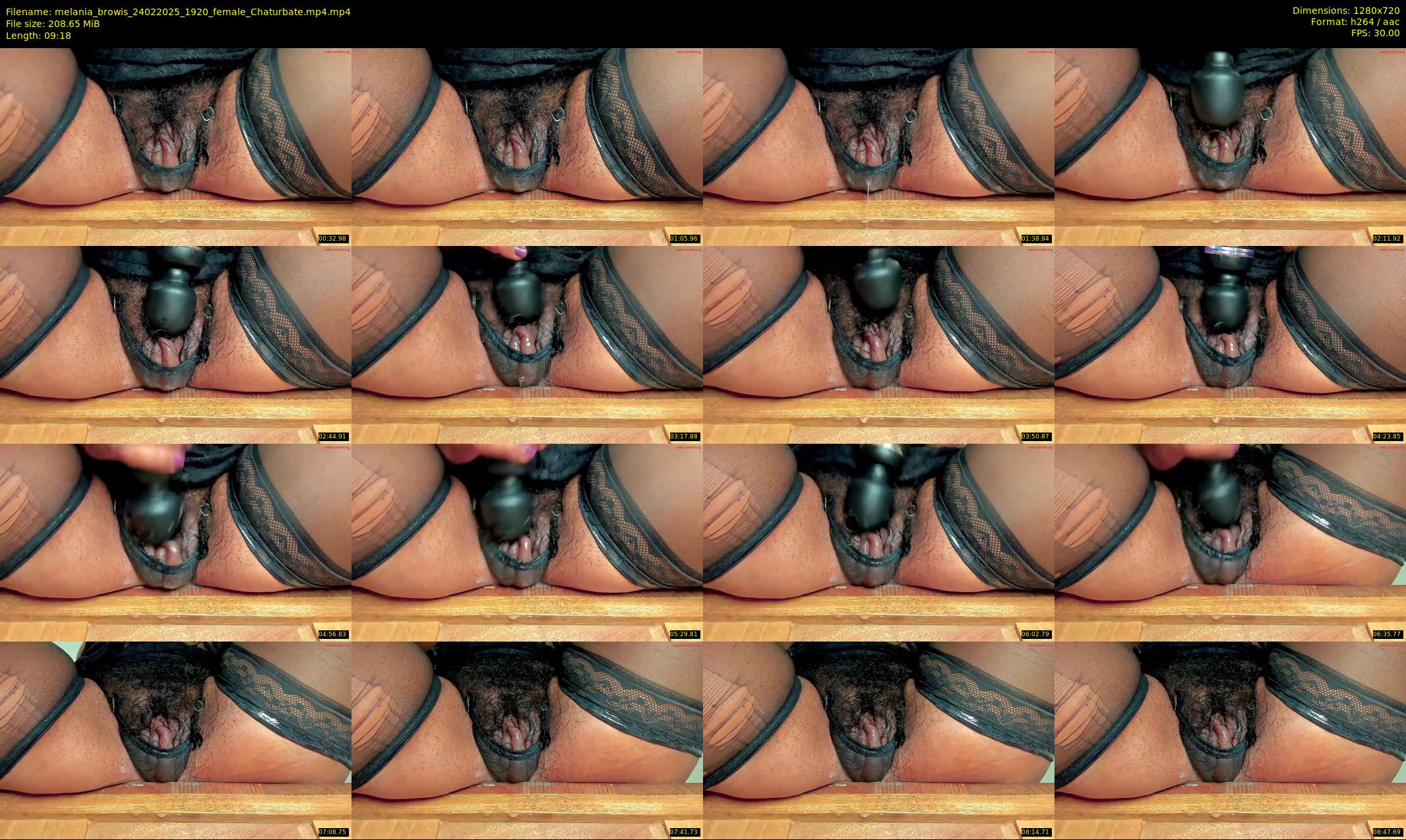 melania_browis — 10 minute Chaturbate female cam show recording, 720p, Feb 24, 2025