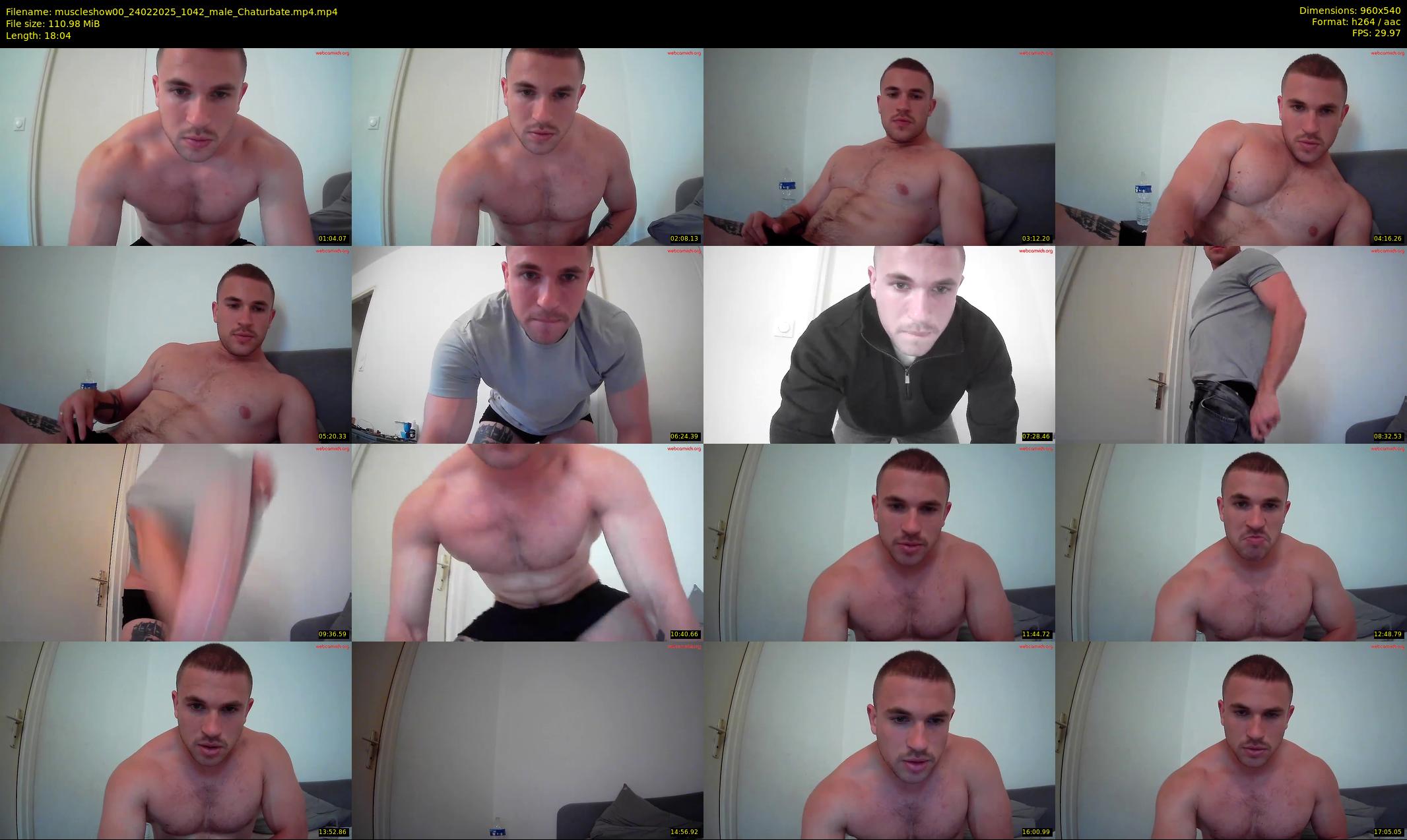 muscleshow00 — 19 minute Chaturbate male cam show recording, 480p, Feb 24, 2025
