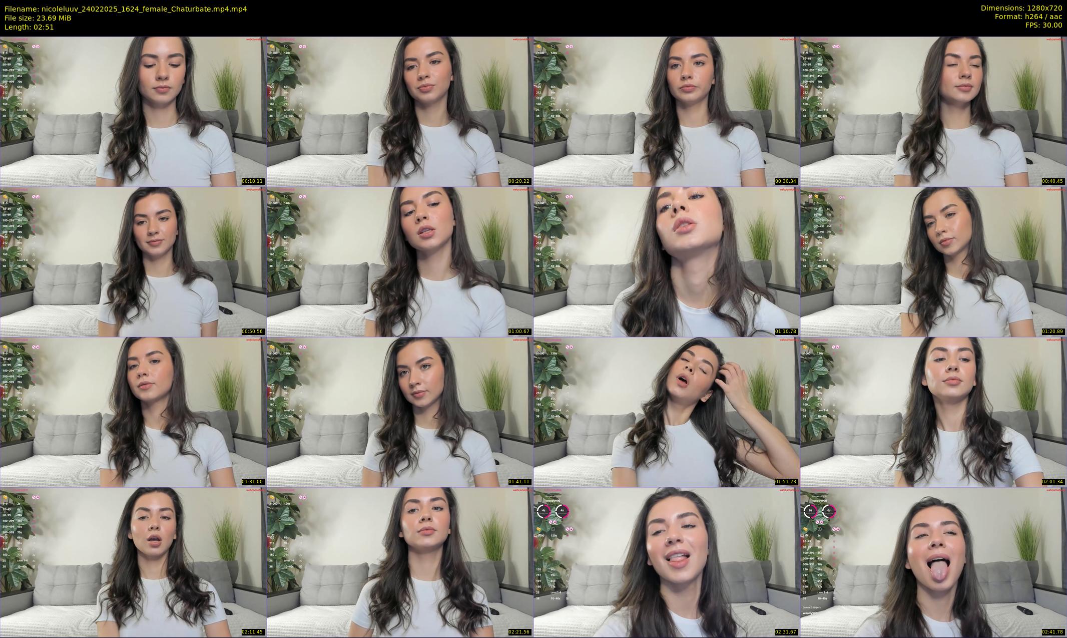 nicoleluuv — 3 minute Chaturbate female cam show recording, 720p, Feb 24, 2025