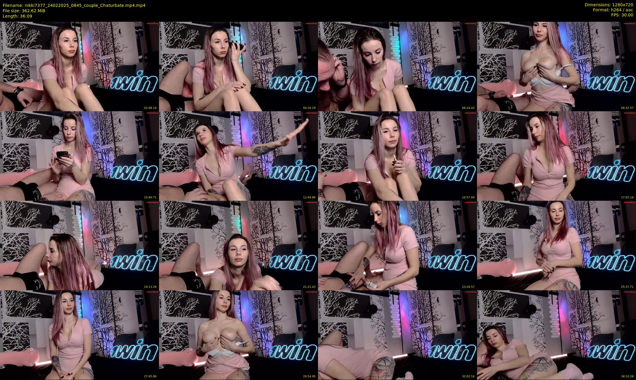 nikki7377 — 37 minute Chaturbate couple cam show recording, 720p, Feb 24, 2025