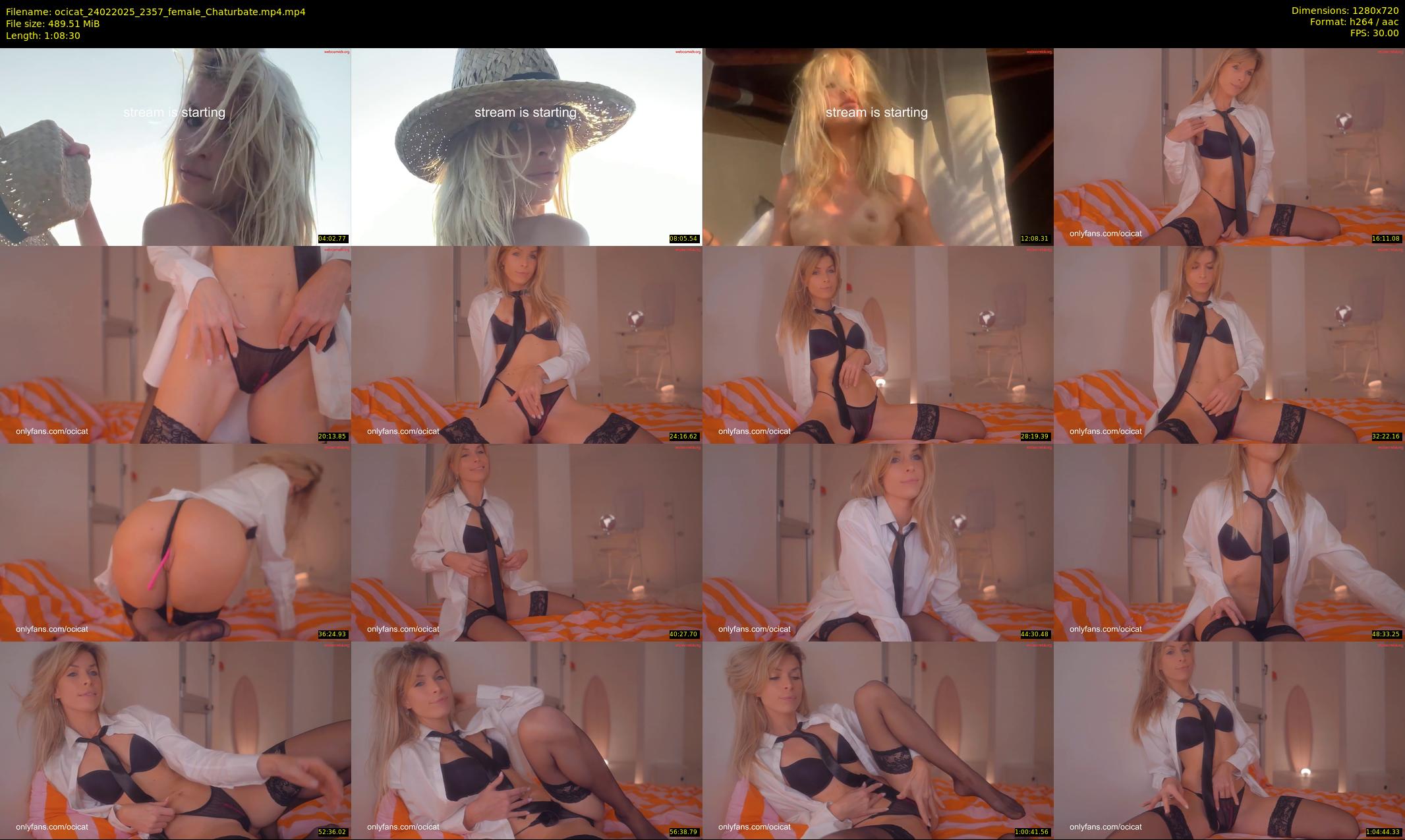 ocicat — 69 minute Chaturbate female cam show recording, 720p, Feb 24, 2025