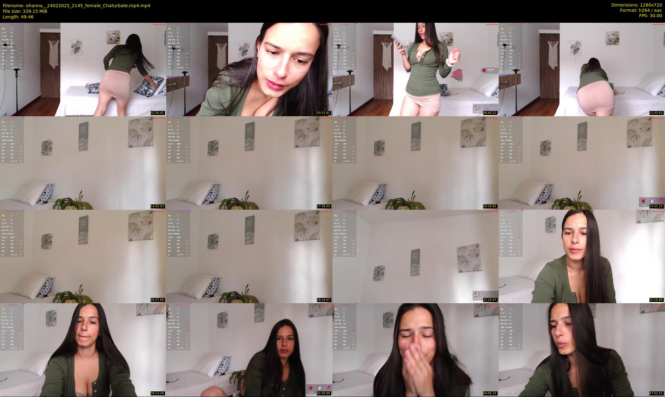 ohanna_ — 50 minute Chaturbate female cam show recording, 720p, Feb 24, 2025
