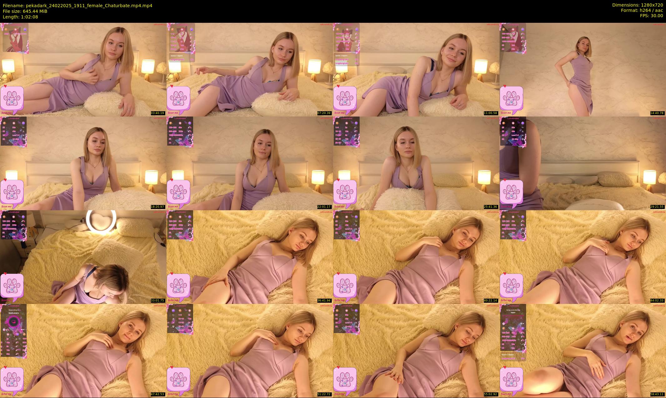 pekadark — 63 minute Chaturbate female cam show recording, 720p, Feb 24, 2025