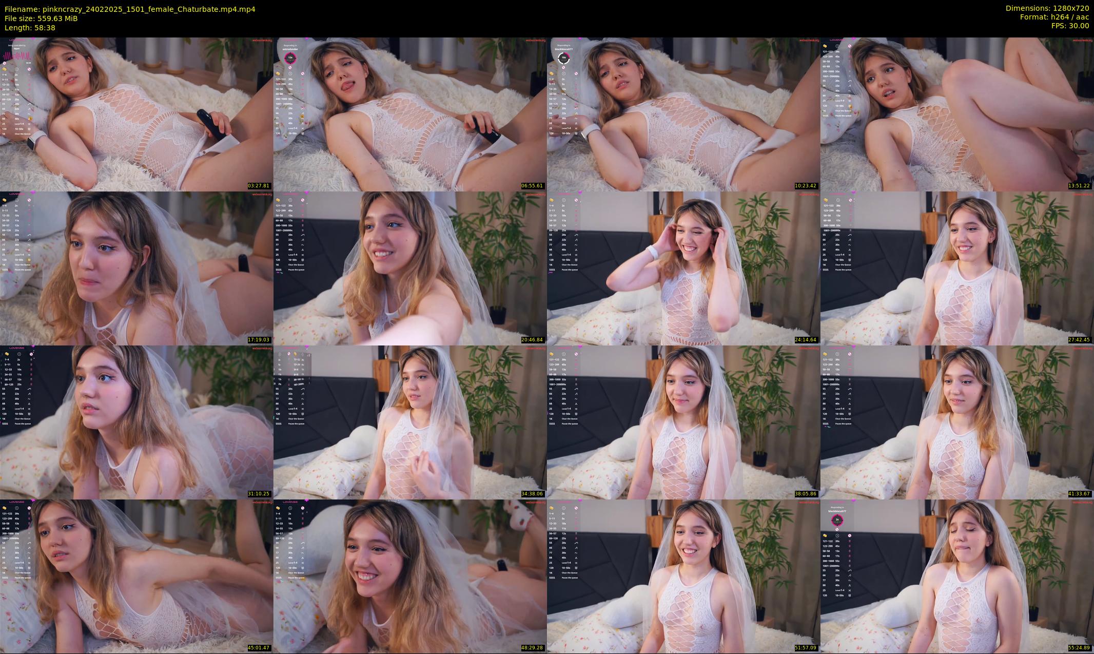 pinkncrazy — 59 minute Chaturbate female cam show recording, 720p, Feb 24, 2025