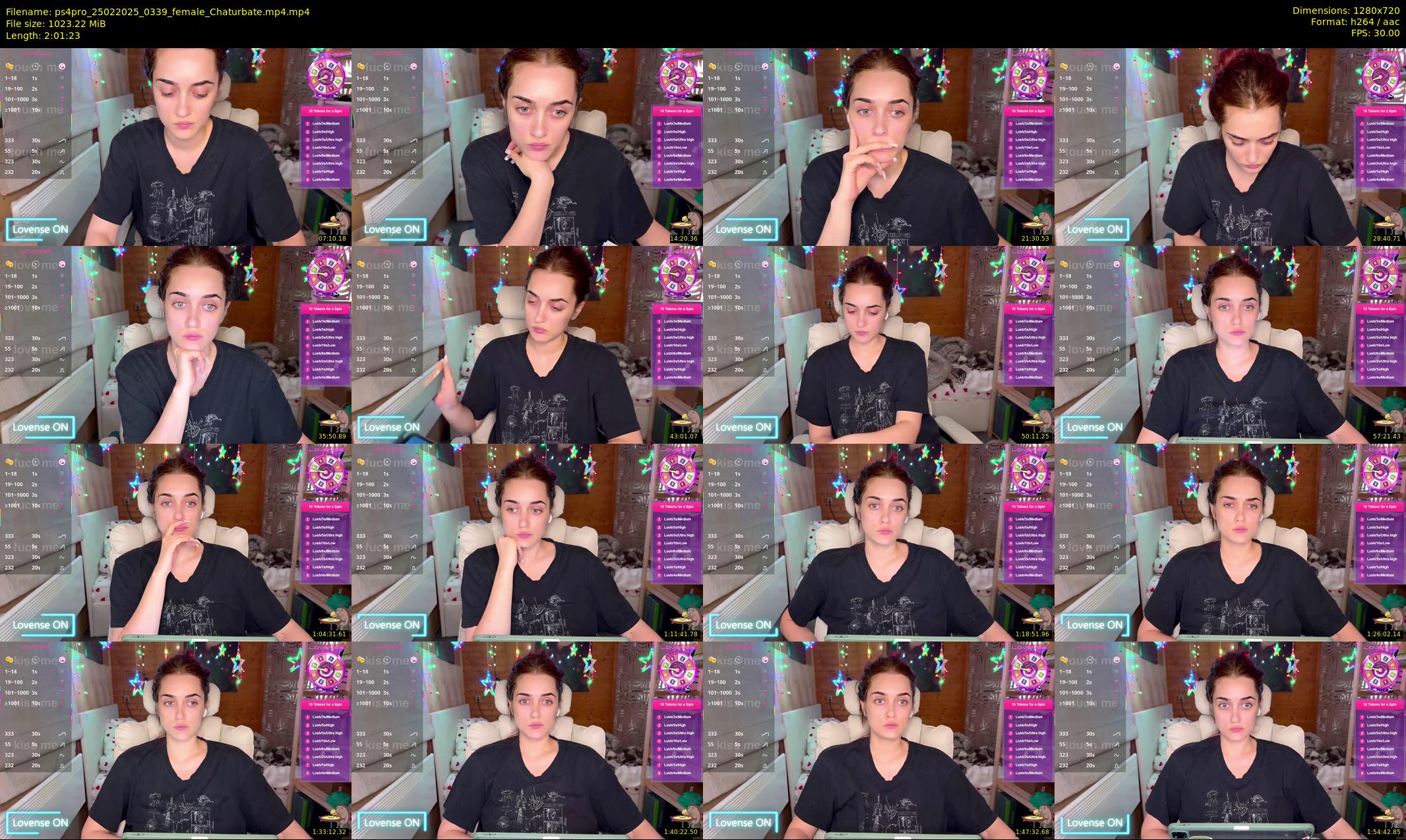 ps4pro — 122 minute Chaturbate female cam show recording, 720p, Feb 25, 2025