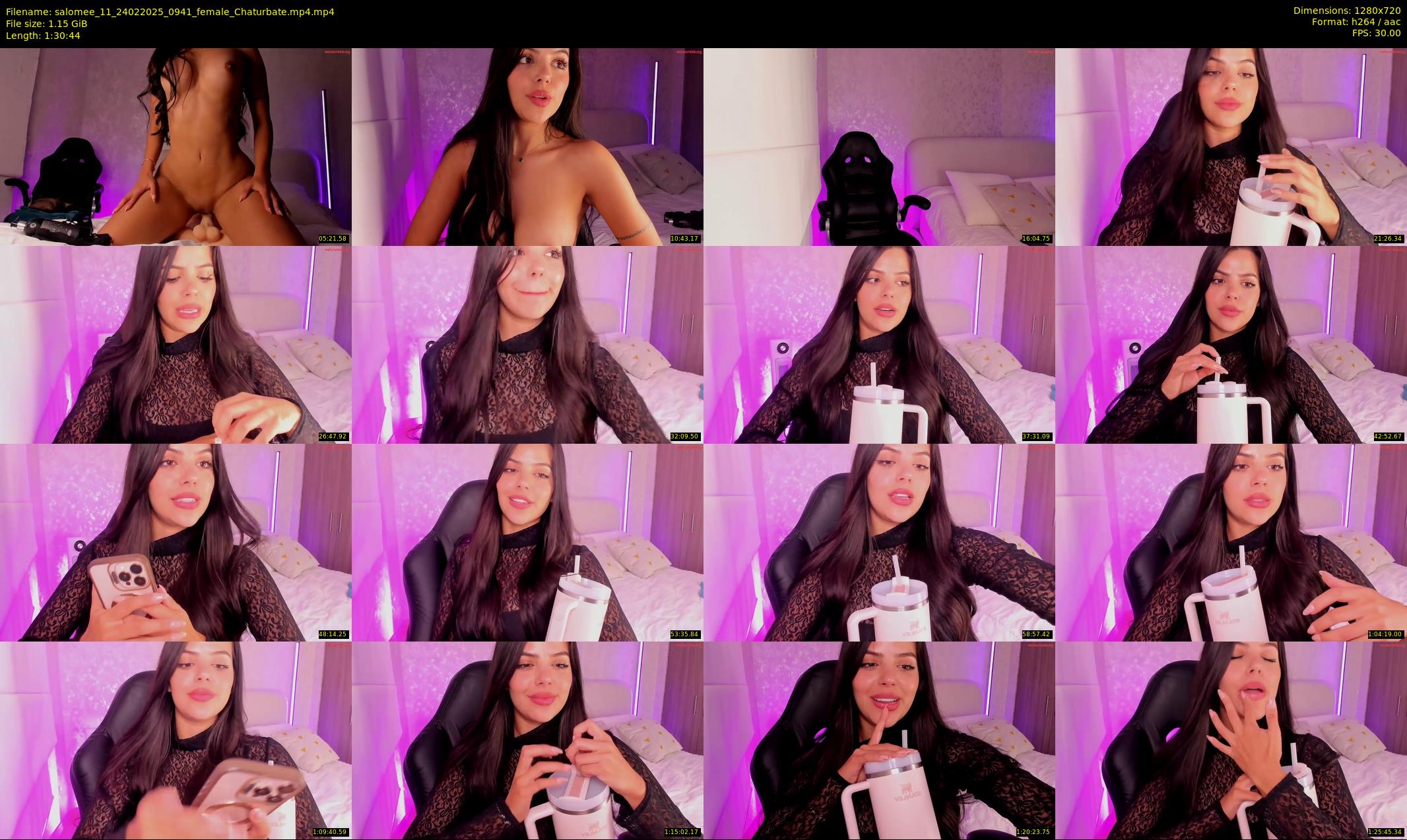 salomee_11 — 91 minute Chaturbate female cam show recording, 720p, Feb 24, 2025
