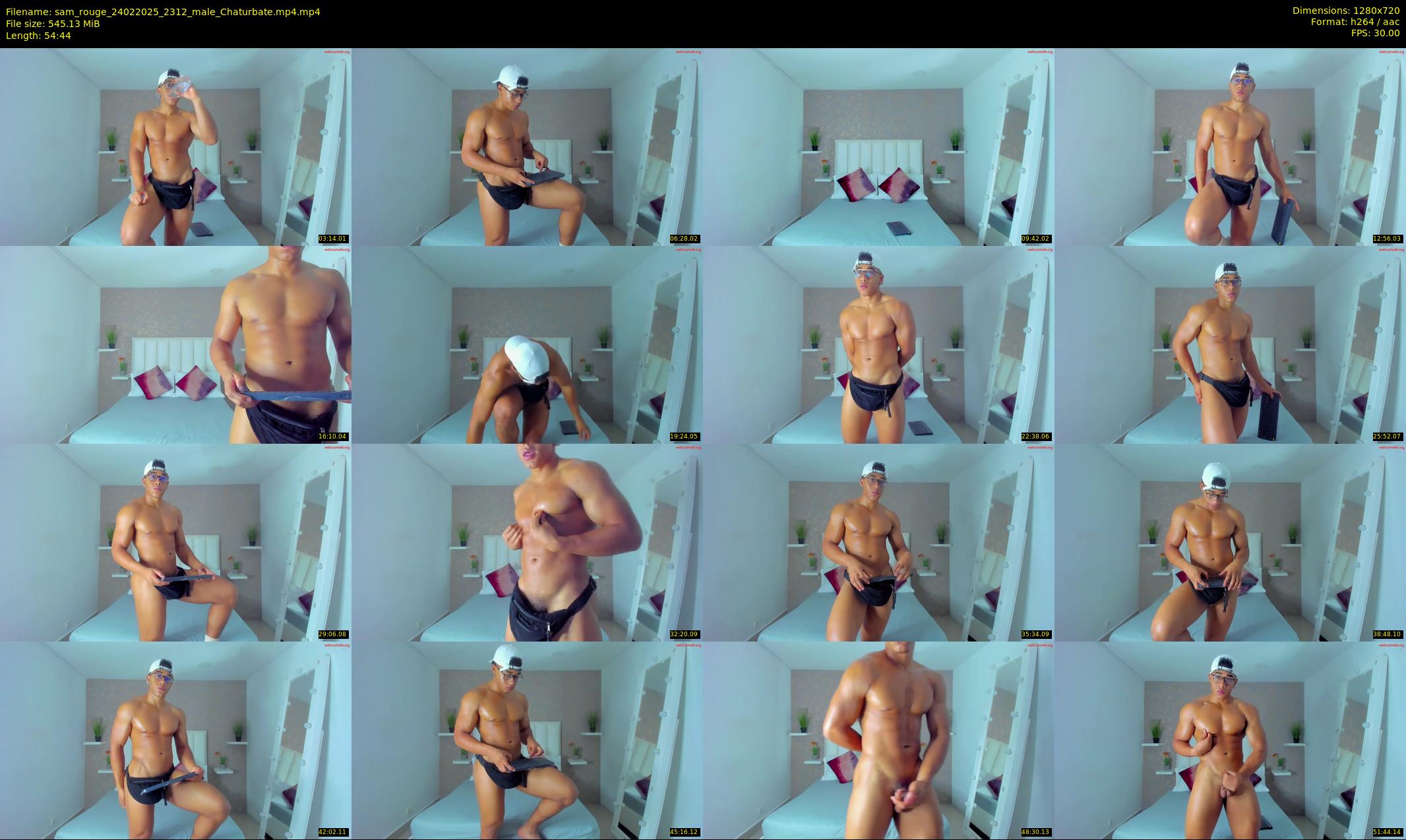sam_rouge — 55 minute Chaturbate male cam show recording, 720p, Feb 24, 2025