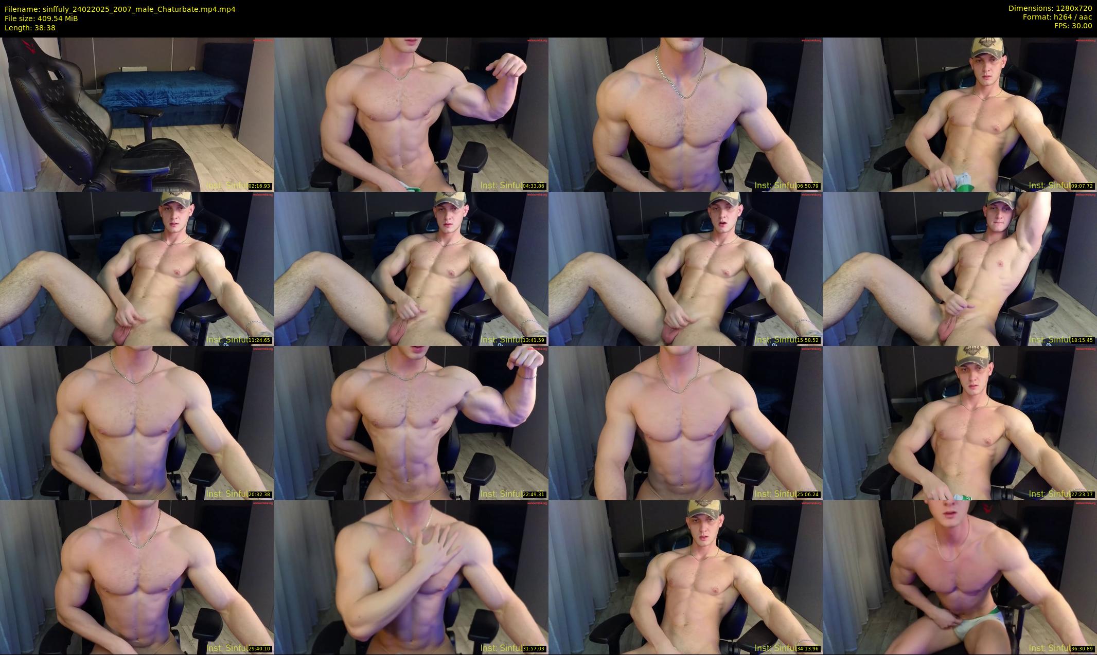 sinffuly — 39 minute Chaturbate male cam show recording, 720p, Feb 24, 2025