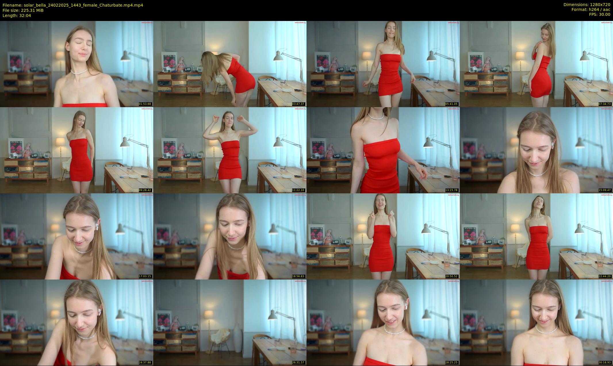 solar_bella — 33 minute Chaturbate female cam show recording, 720p, Feb 24, 2025