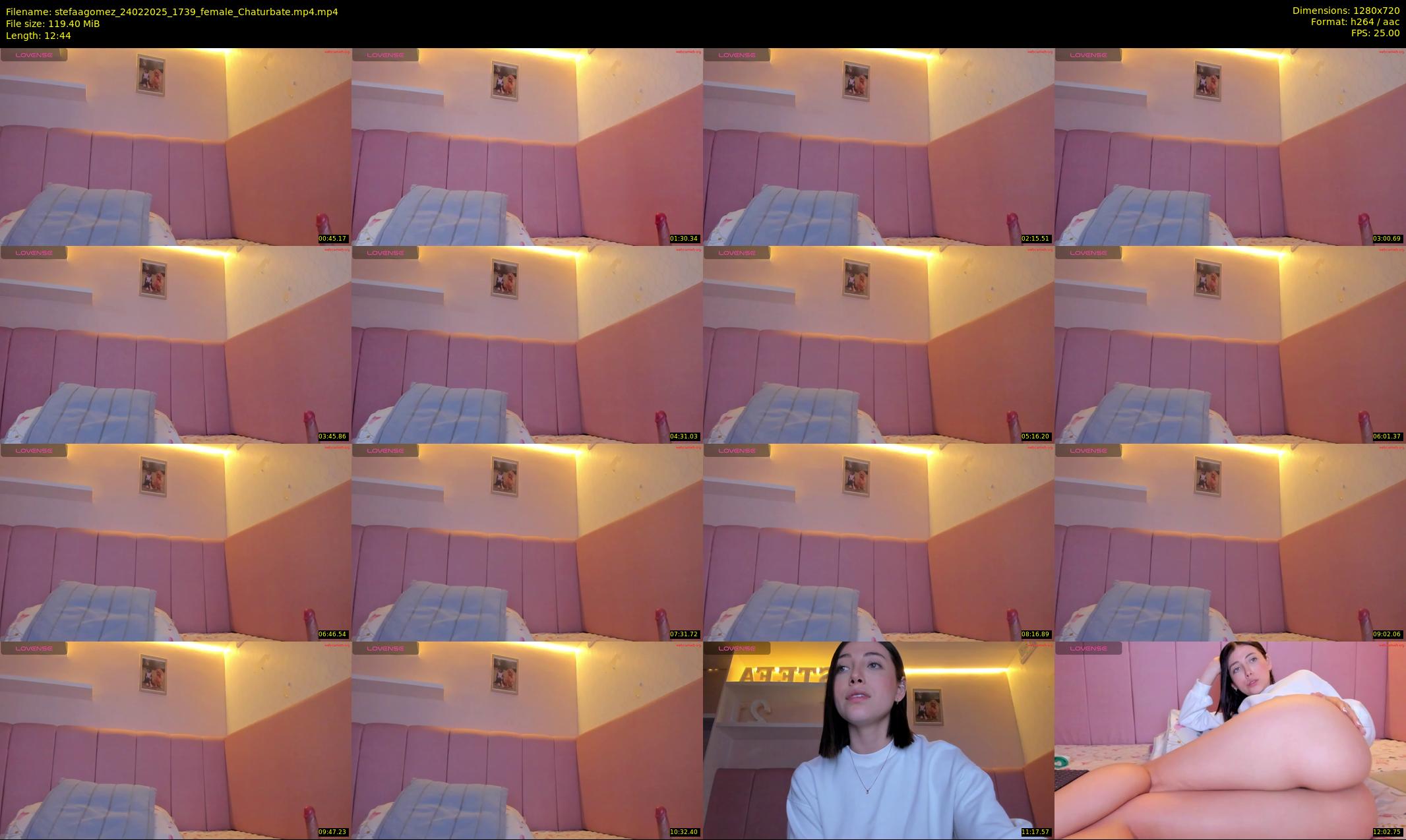 stefaagomez — 13 minute Chaturbate female cam show recording, 720p, Feb 24, 2025