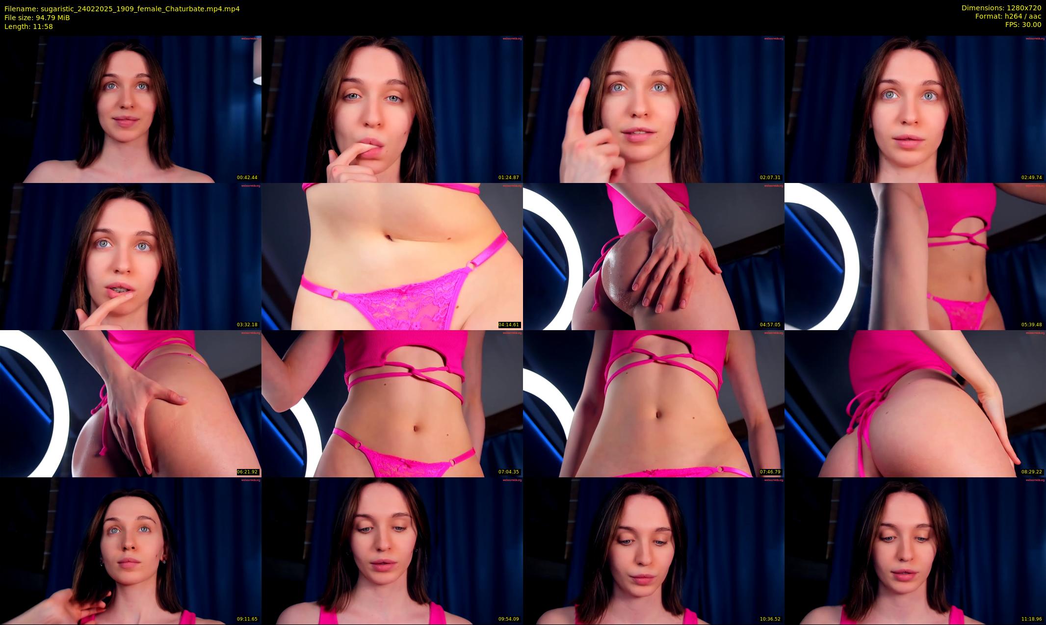 sugaristic — 12 minute Chaturbate female cam show recording, 720p, Feb 24, 2025