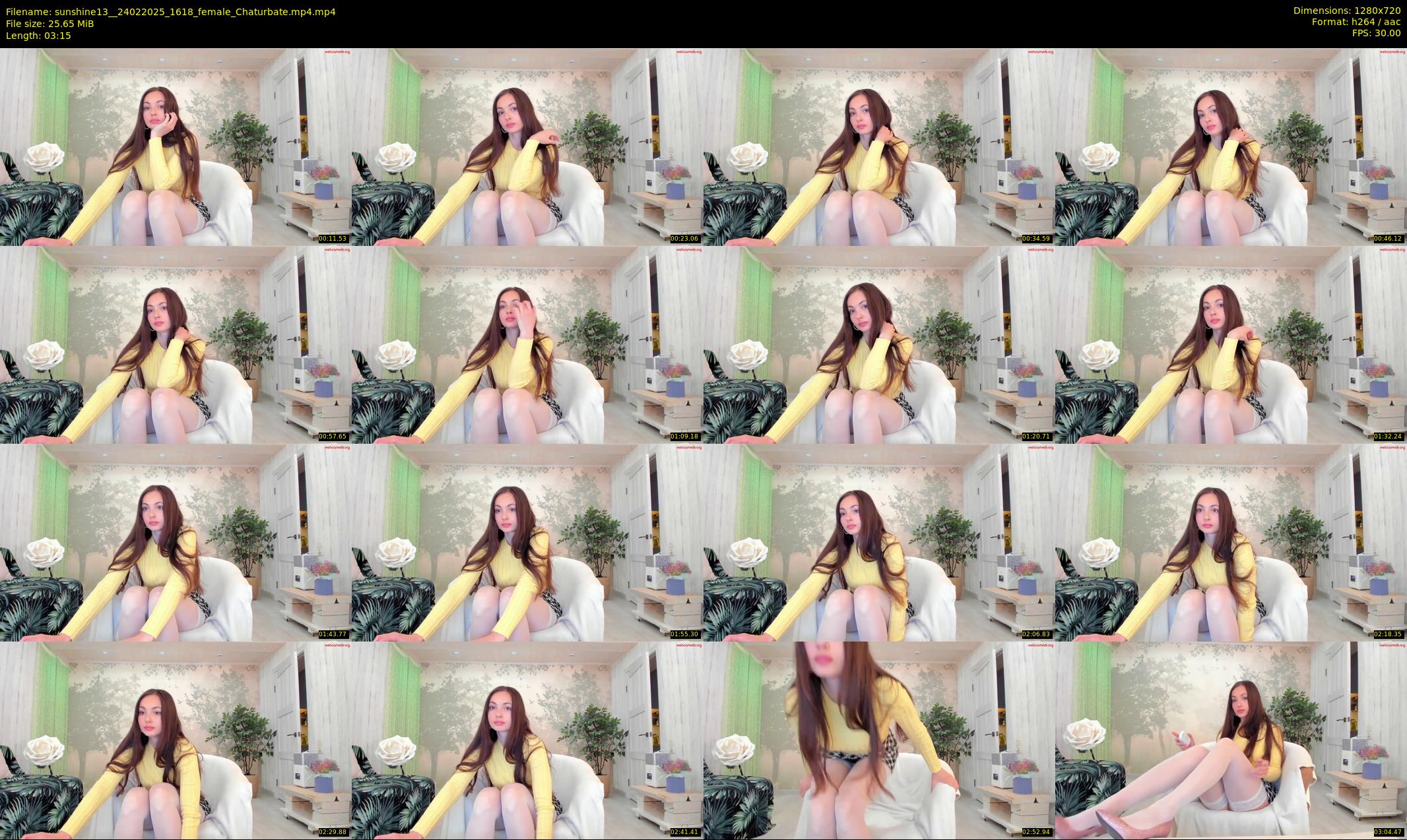 sunshine13_ — 4 minute Chaturbate female cam show recording, 720p, Feb 24, 2025
