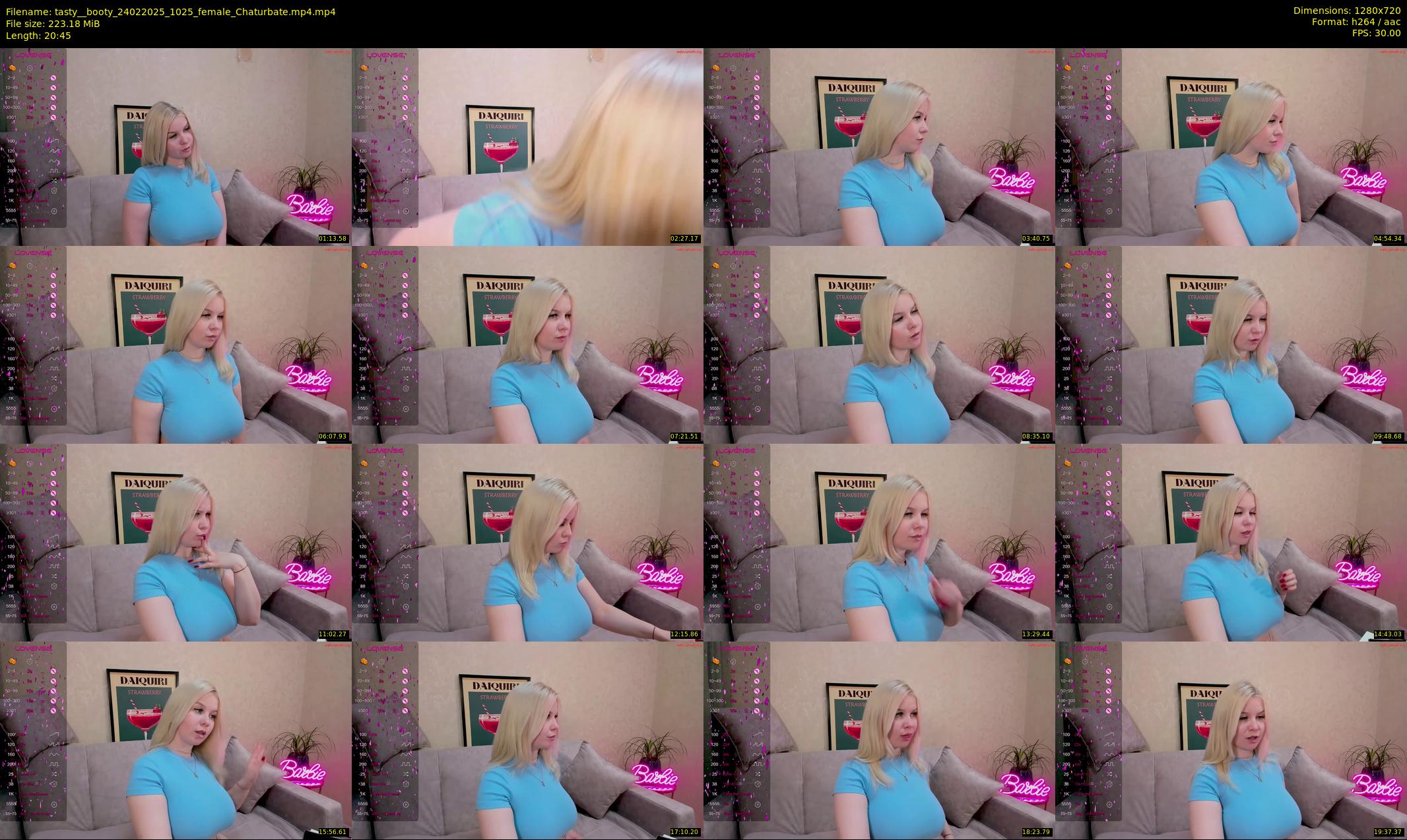 tasty__booty — 21 minute Chaturbate female cam show recording, 720p, Feb 24, 2025