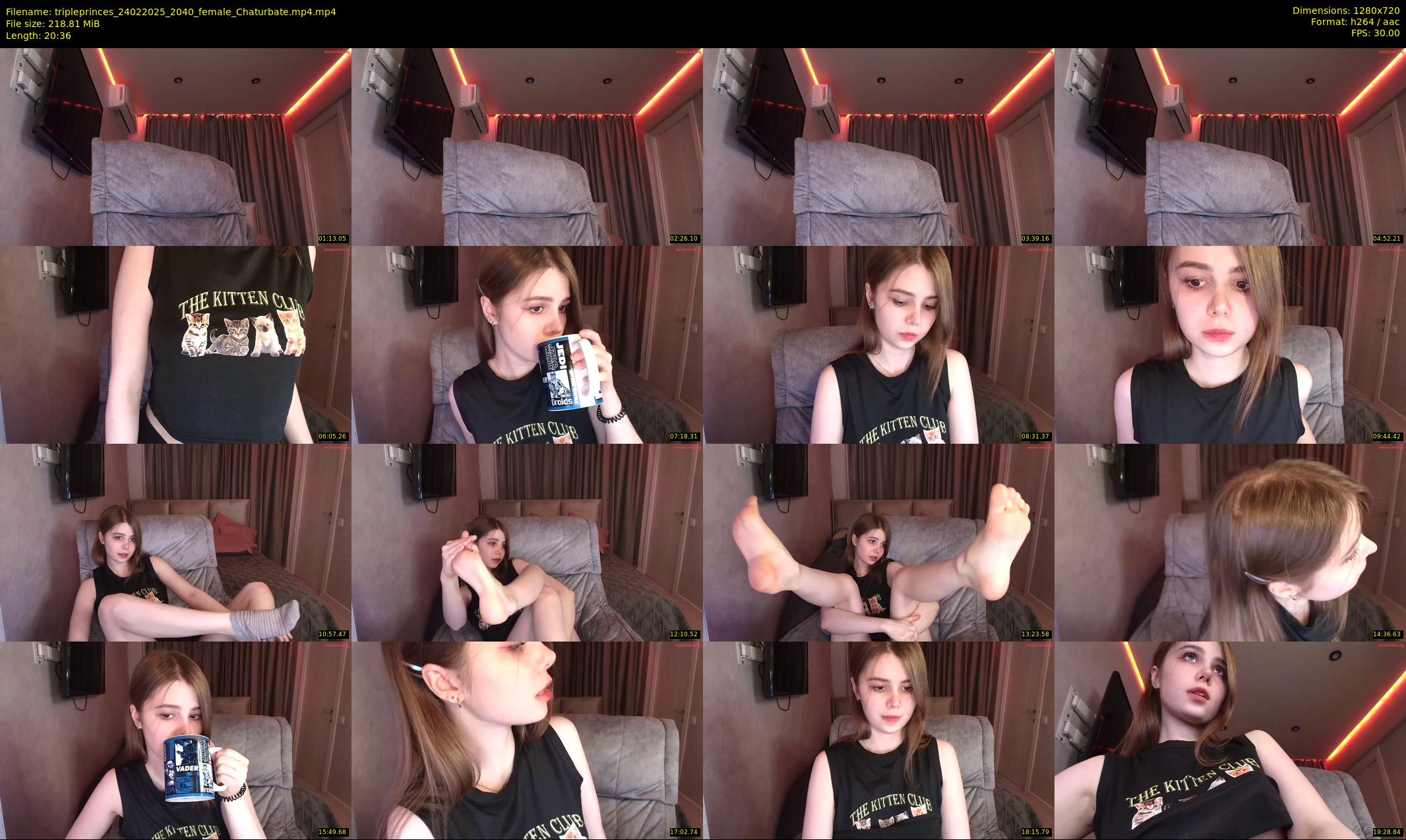 tripleprinces — 21 minute Chaturbate female cam show recording, 720p, Feb 24, 2025