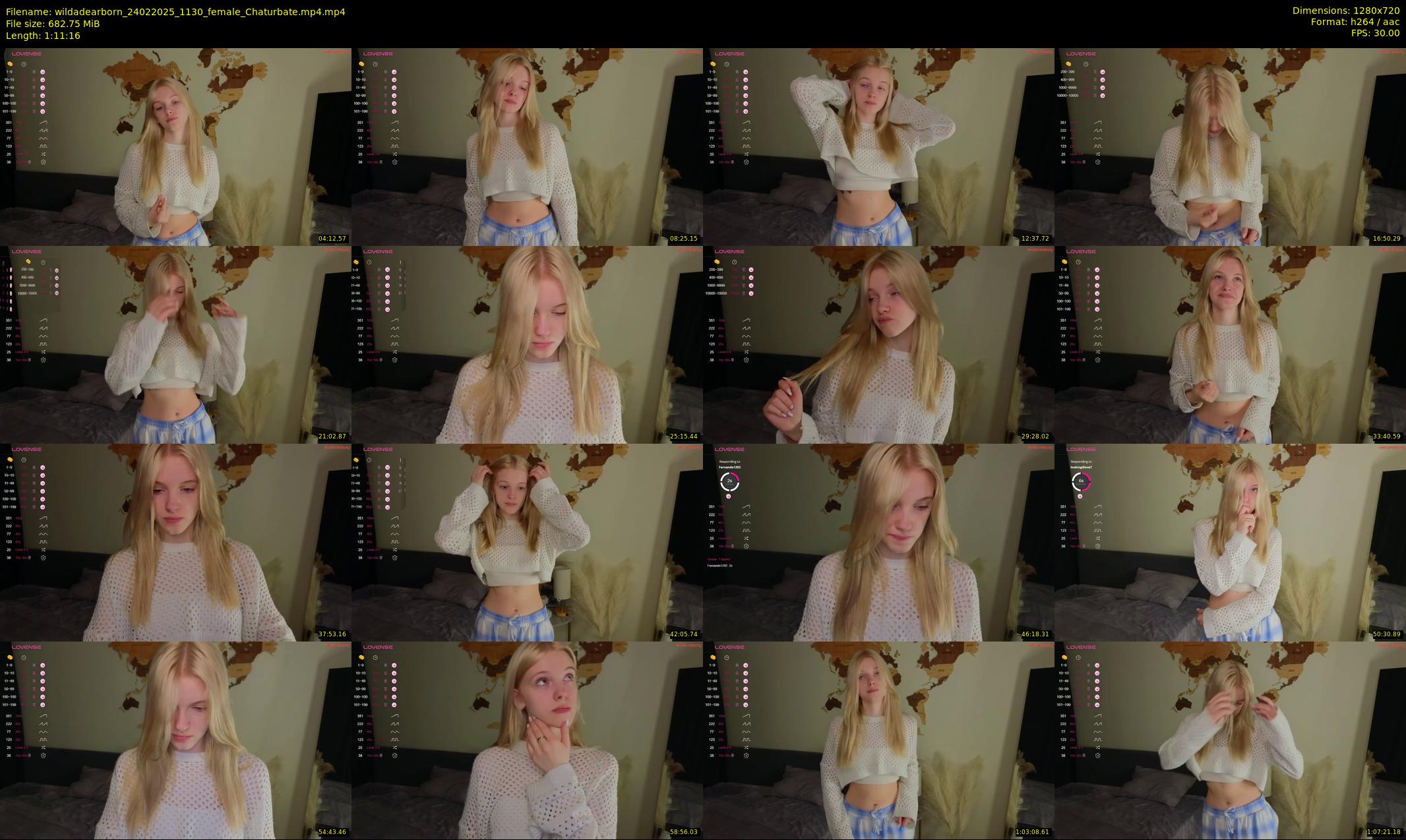 wildadearborn — 72 minute Chaturbate female cam show recording, 720p, Feb 24, 2025