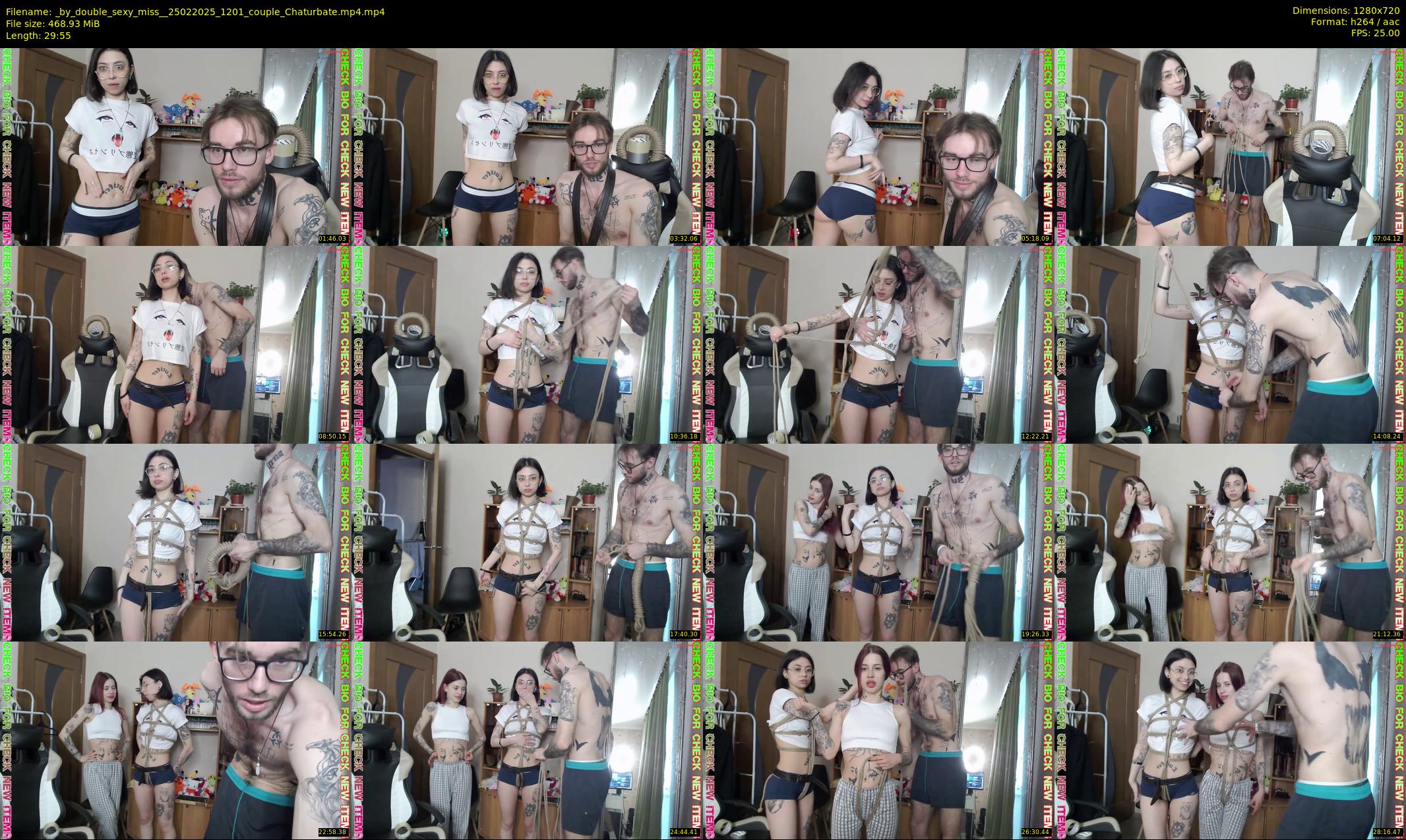 _by_double_sexy_miss_ — 30 minute Chaturbate couple cam show recording, 720p, Feb 25, 2025
