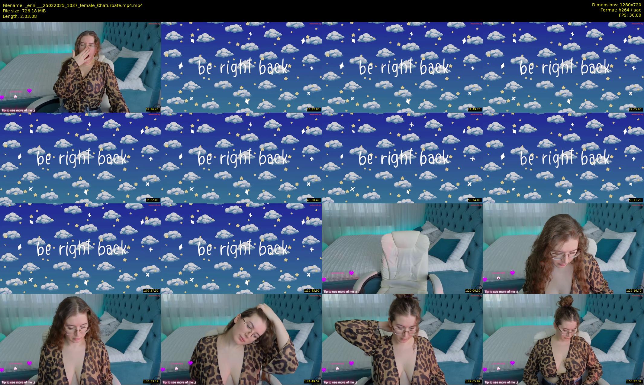 _enni__ — 124 minute Chaturbate female cam show recording, 720p, Feb 25, 2025